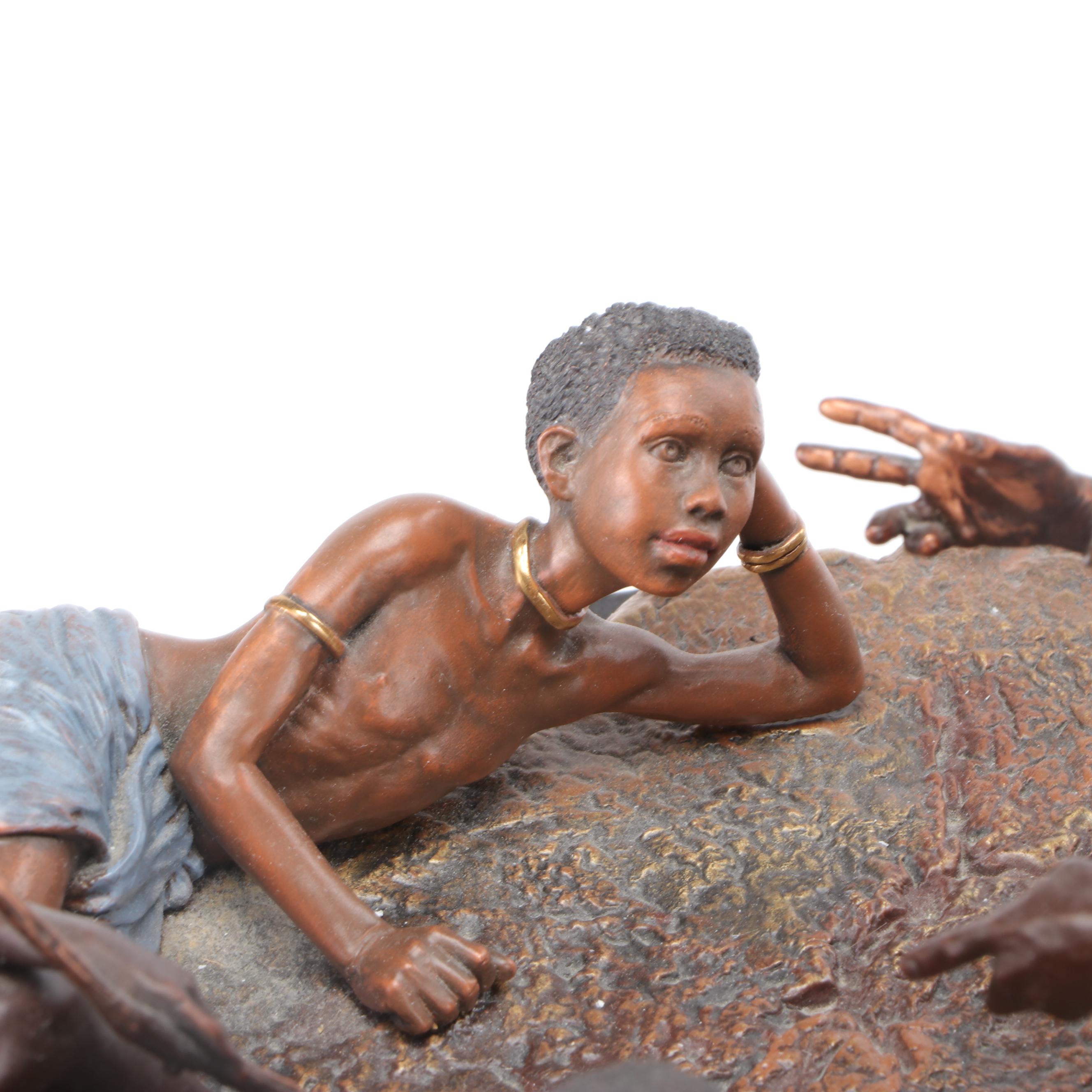 Legends "The Storyteller" Bronze Sculpture Designed by Thomas Blackshear