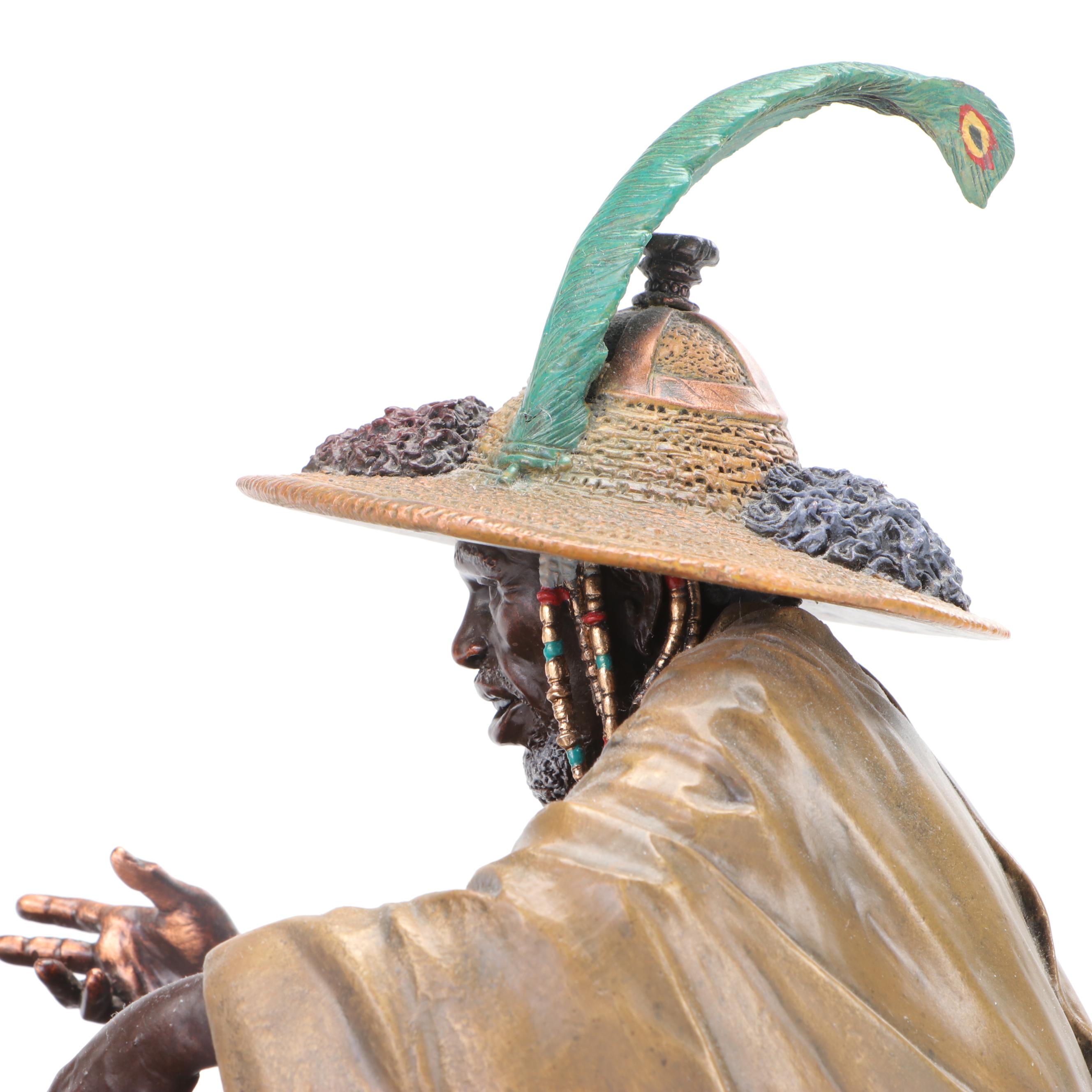 Legends "The Storyteller" Bronze Sculpture Designed by Thomas Blackshear