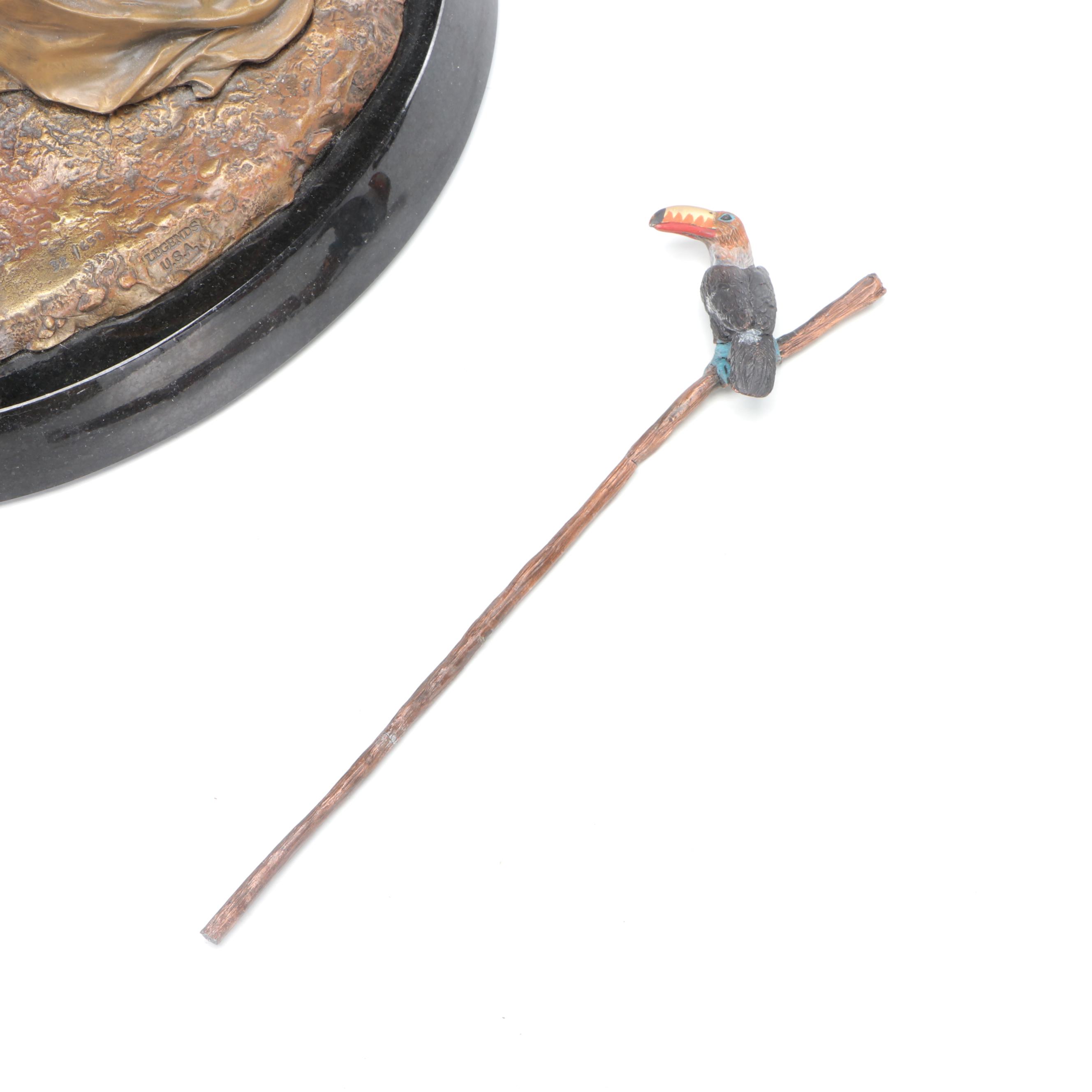 Legends "The Storyteller" Bronze Sculpture Designed by Thomas Blackshear