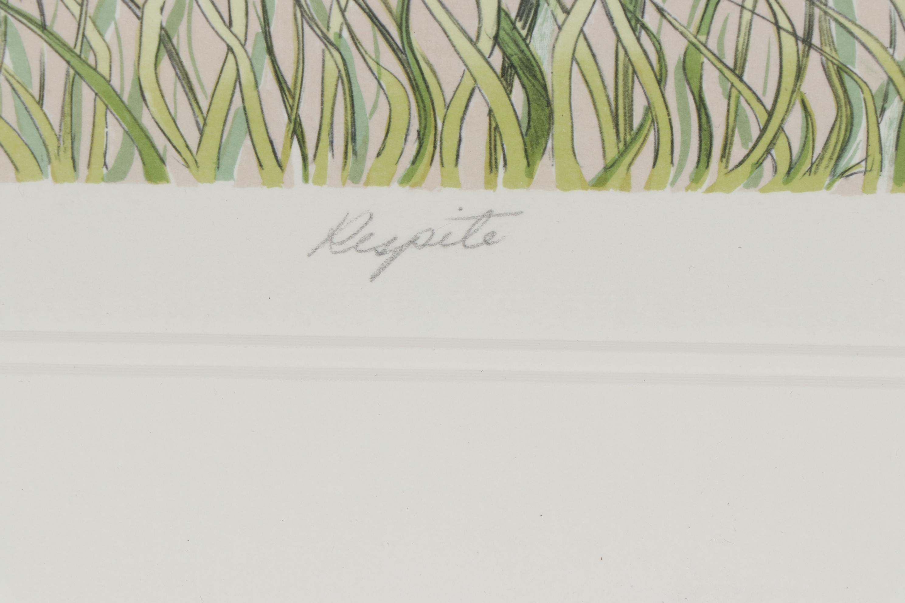 Mary Ann Lis Lithograph "Respite"