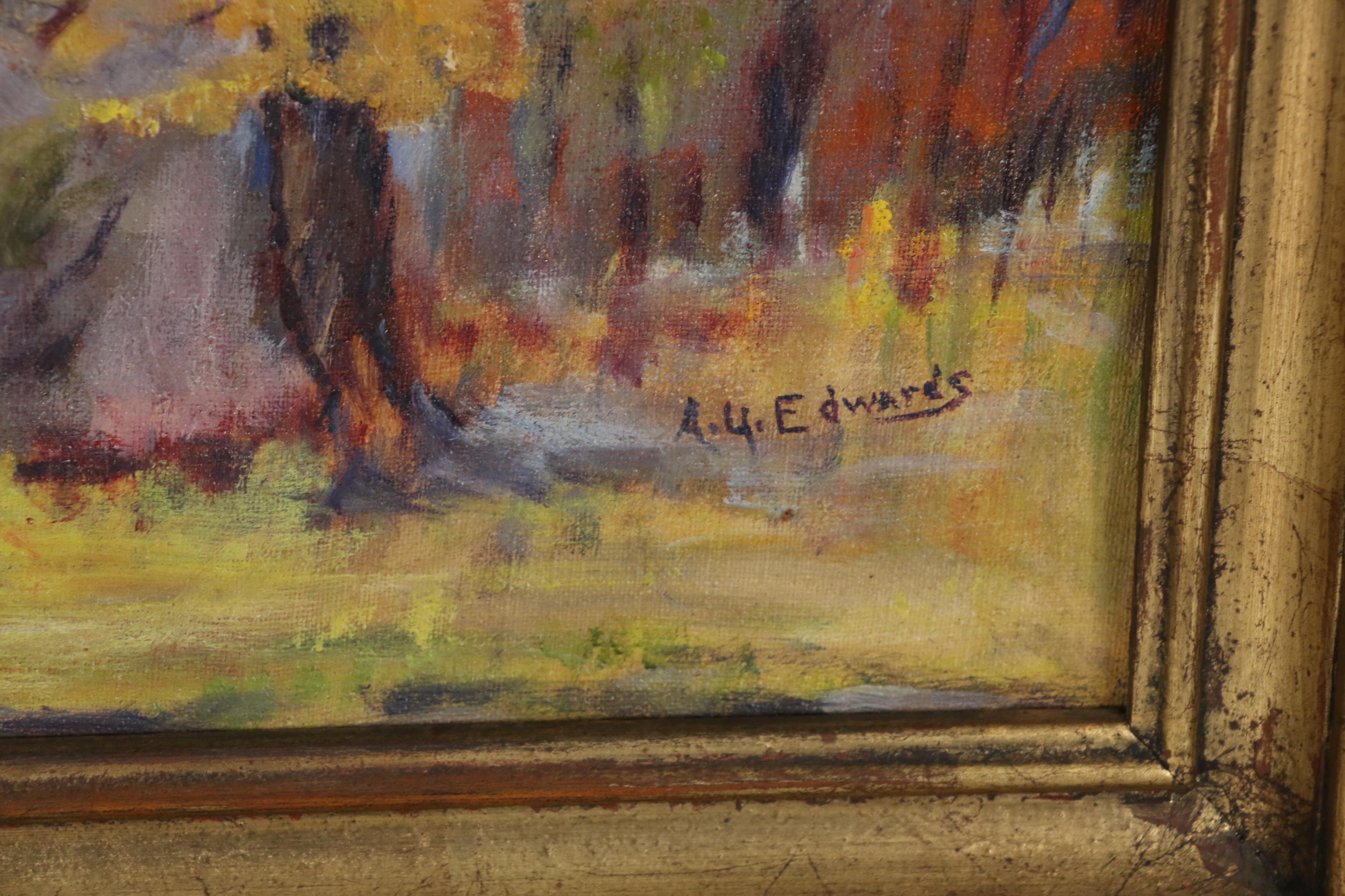 A.Y Edwards Oil Painting "Autumn"