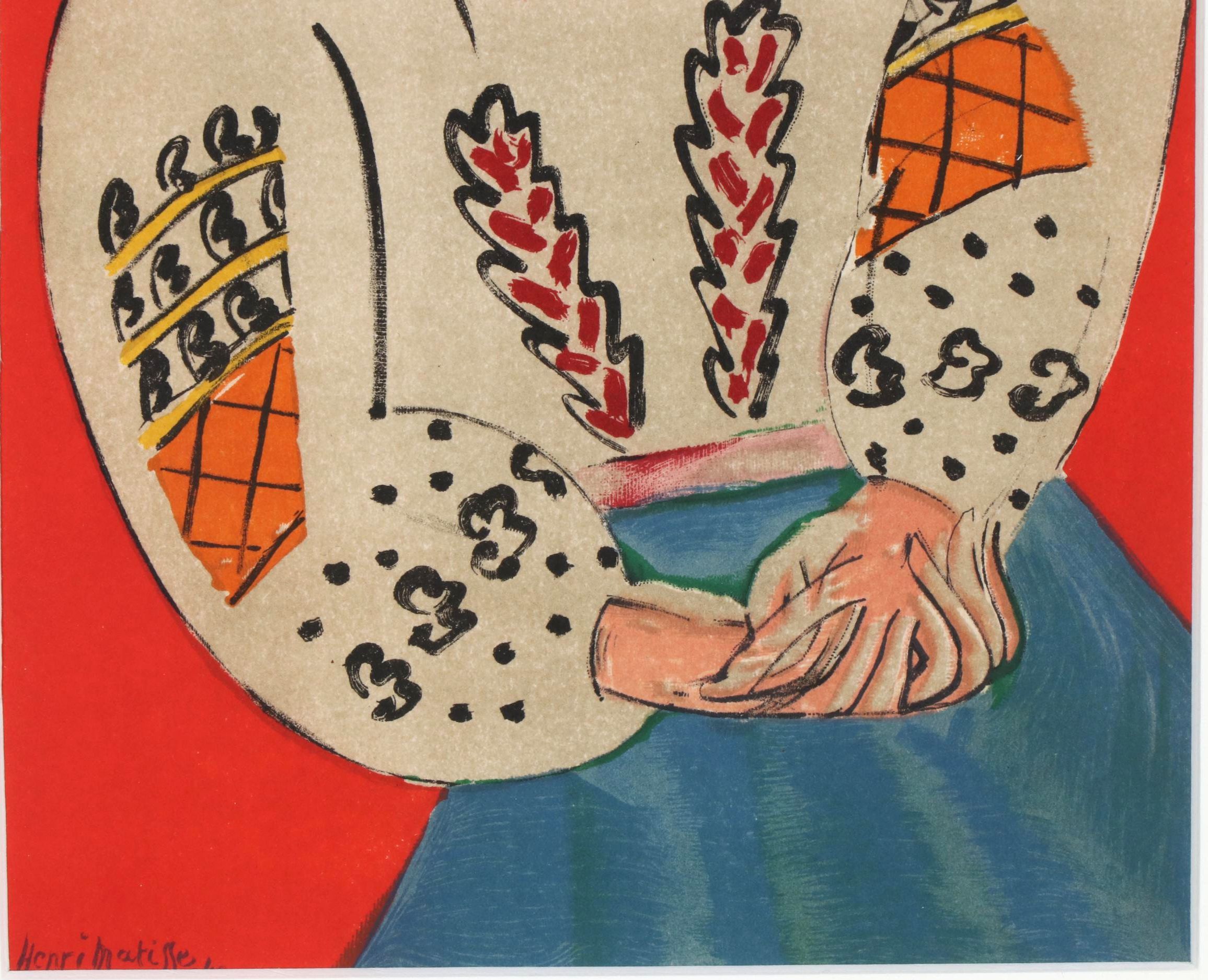 Color Lithograph after Henri Matisse "Madame M. P., la blouse roumaine", 1954