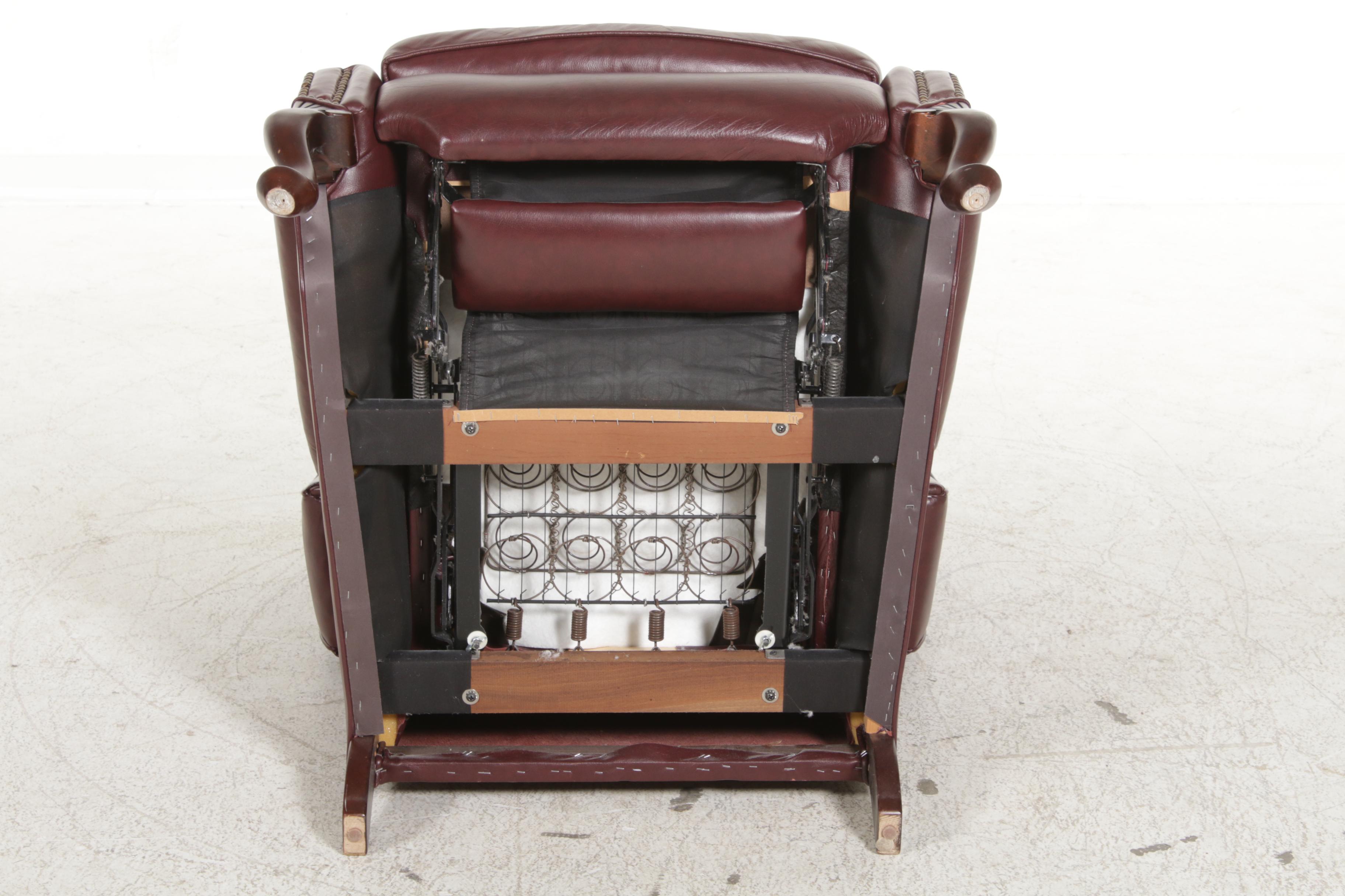 Drexel-Heritage Leather Wingback Recliner