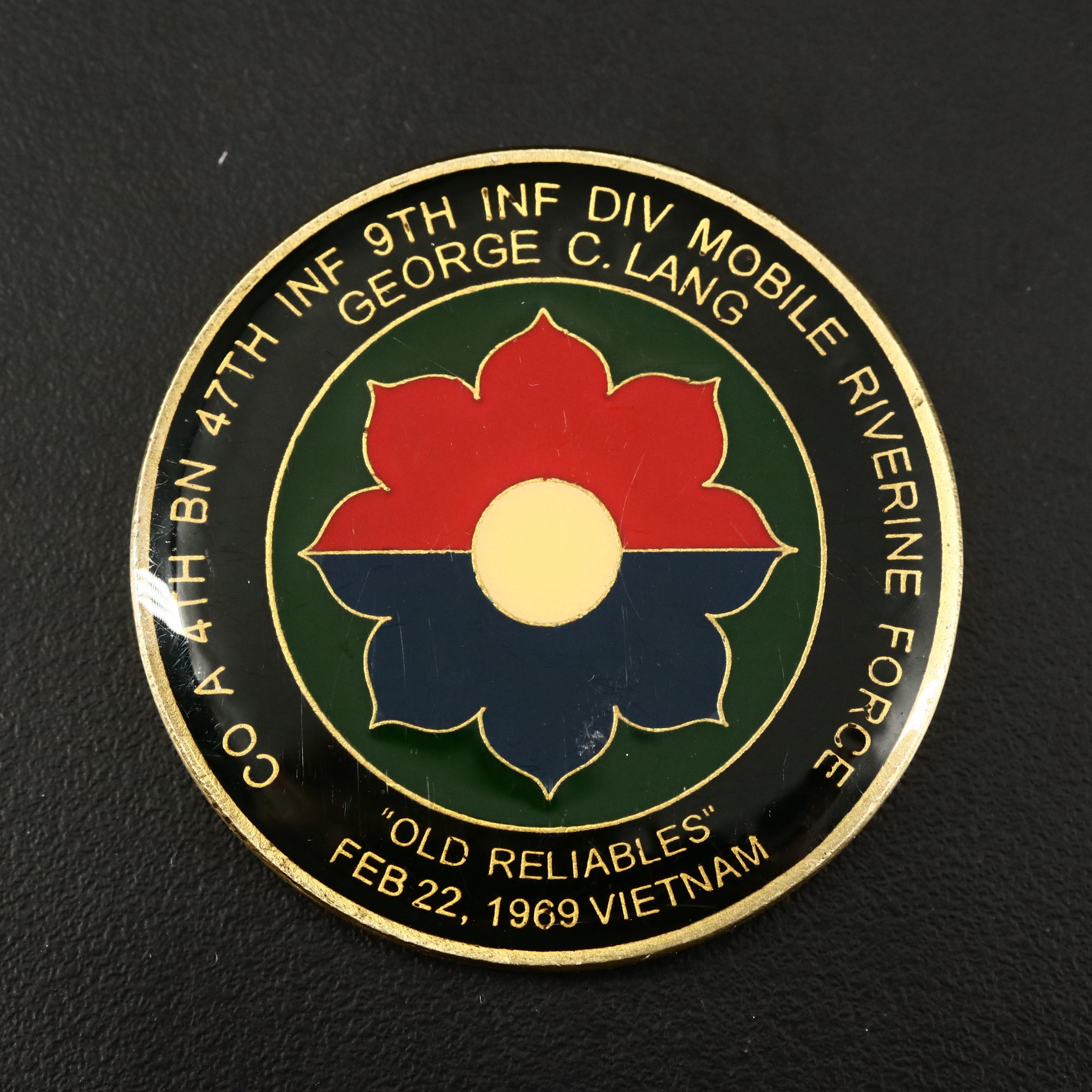 Vietnam Medal of Honor Challenge Coins of George C. Lang