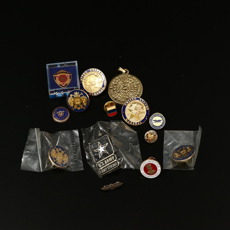 Assortment of Various Lapel Pins