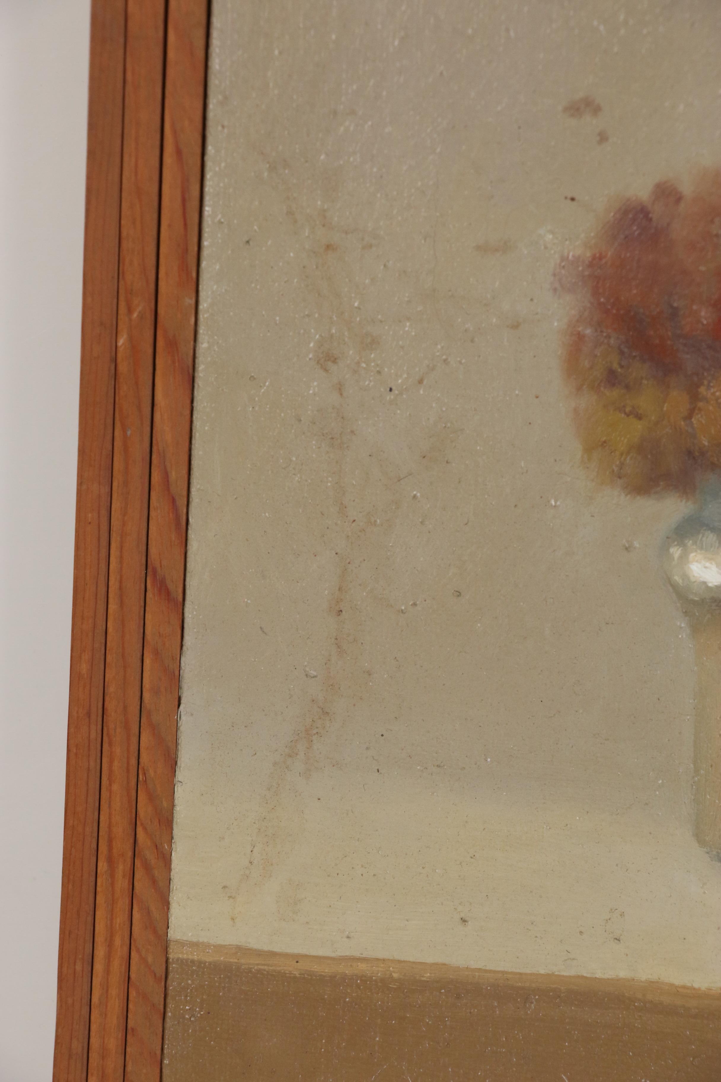 Robert Contois, Still Life Oil Painting "Glass Objects", 1974