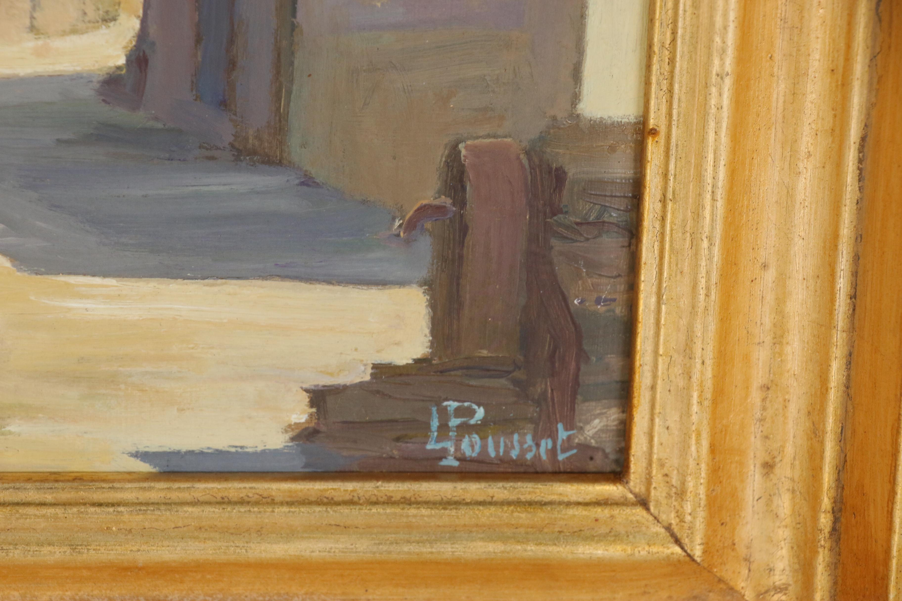 Oil Painting of Village Scene