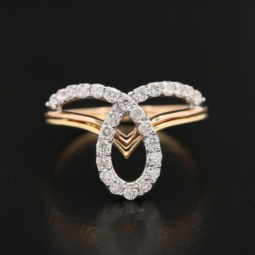 18K Yellow Gold Diamond Band