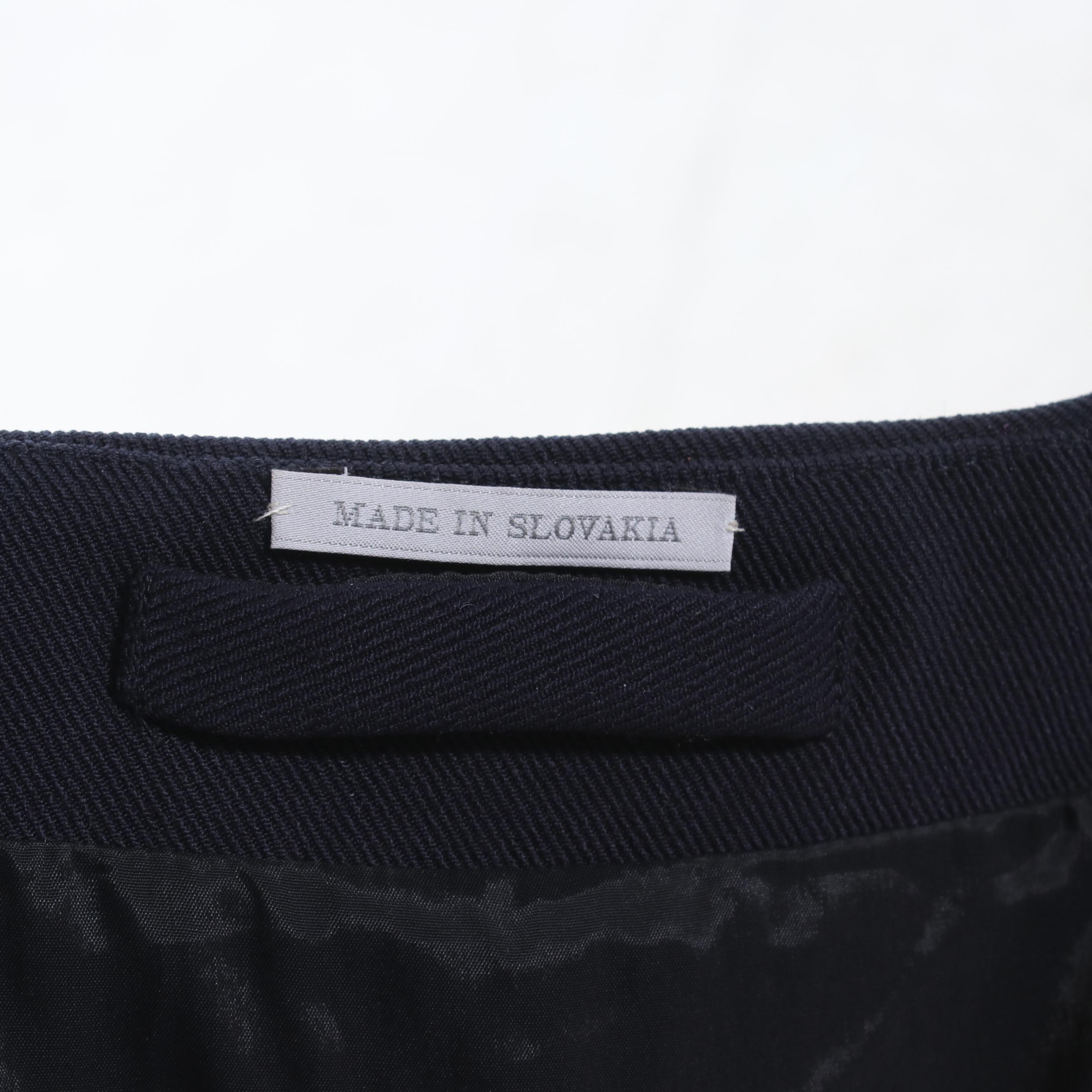 Prada Navy Blue Sleeveless Mini Dress with Scooped Neckline