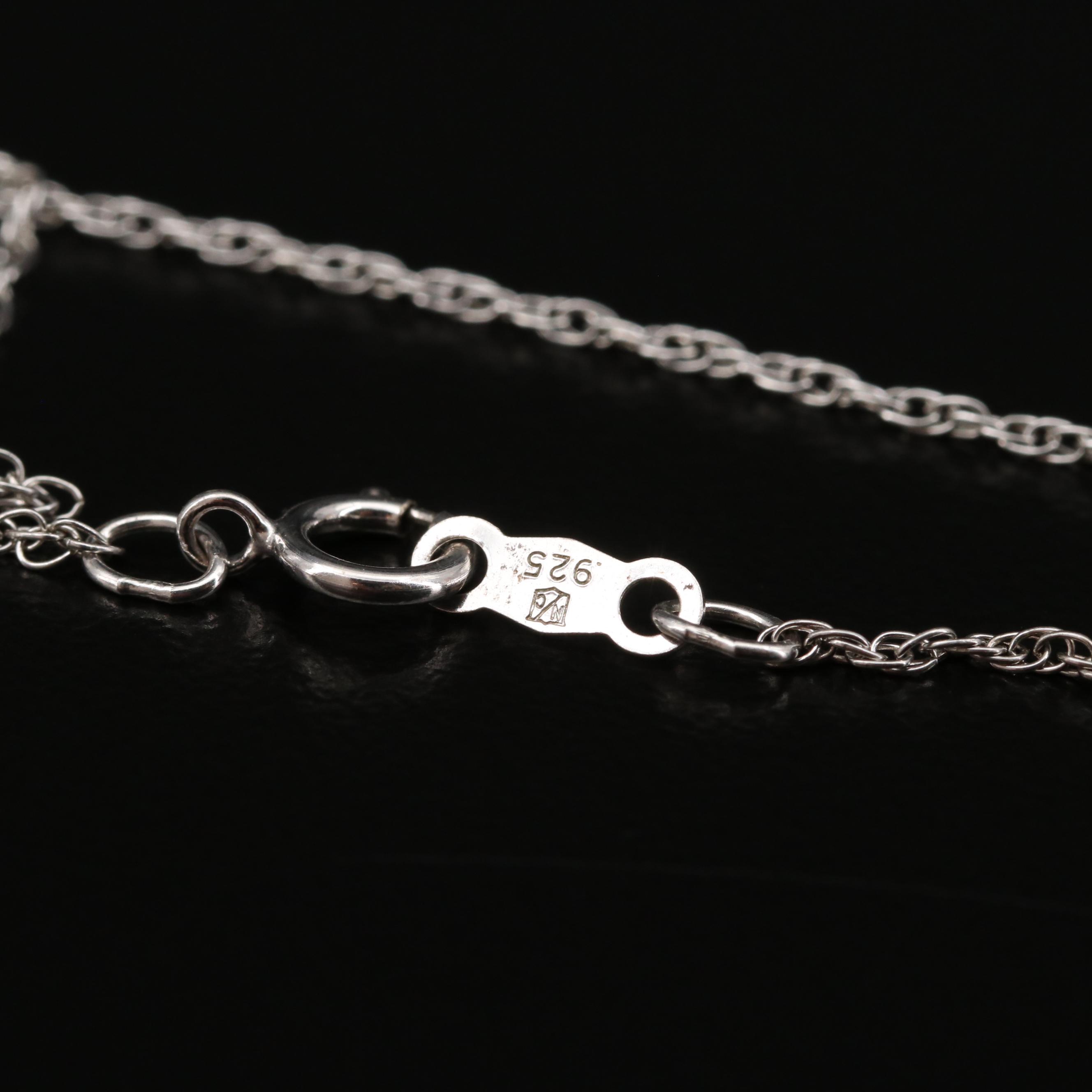 Sterling Diamond and Black Diamond Turtle Pendant Necklace