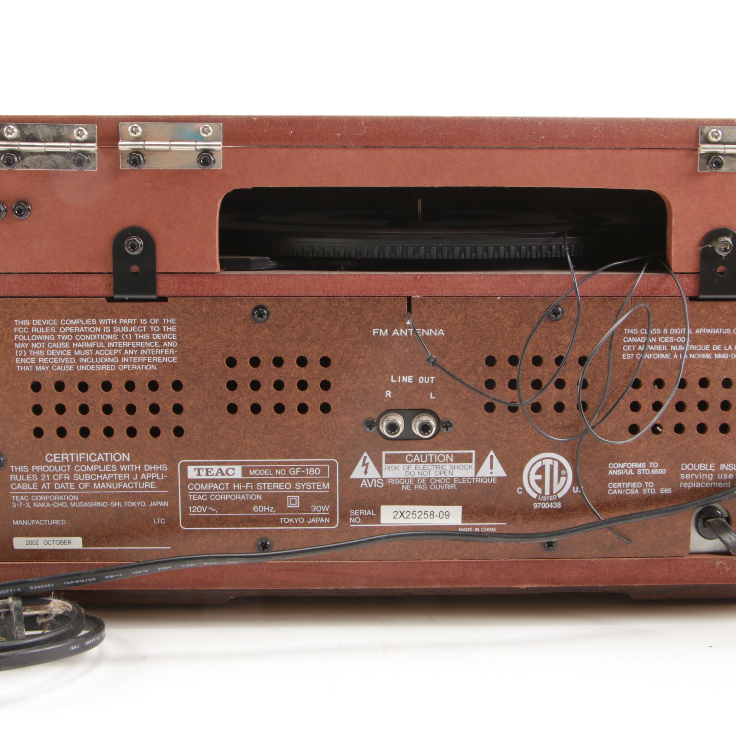 TEAC "Nostalgia" Stereophonic Music Player GF-180