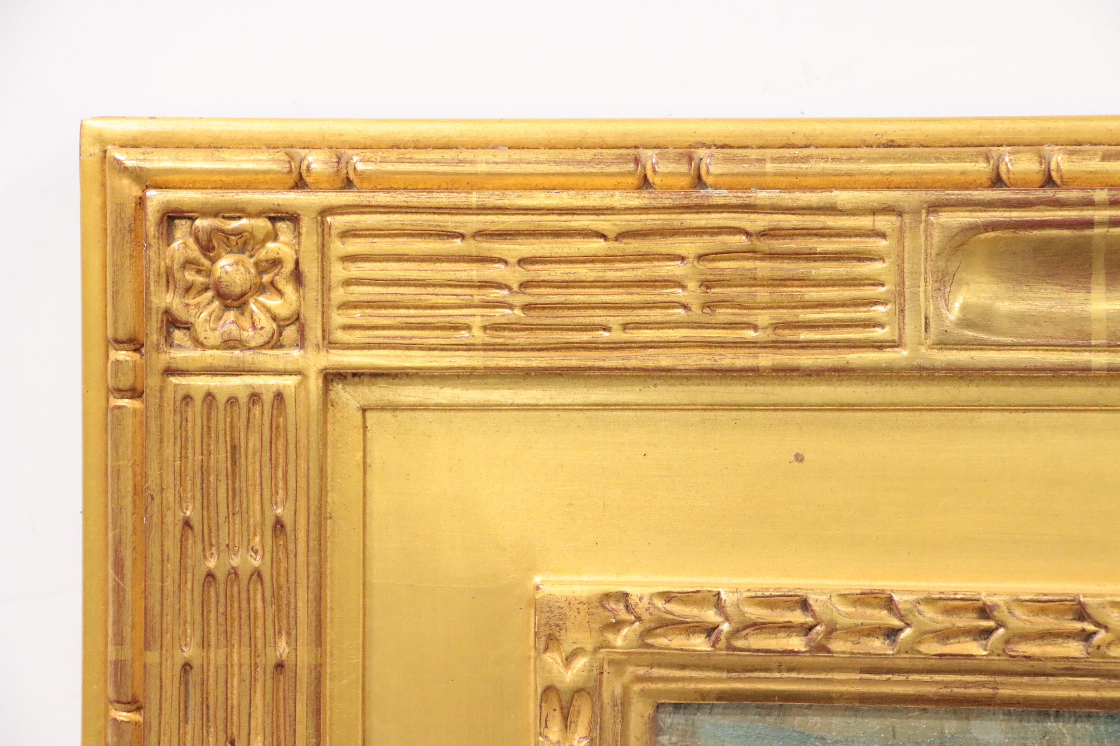 Constantin Kluge Monumental Oil Painting "Place de la Sorbonne", Mid-Century