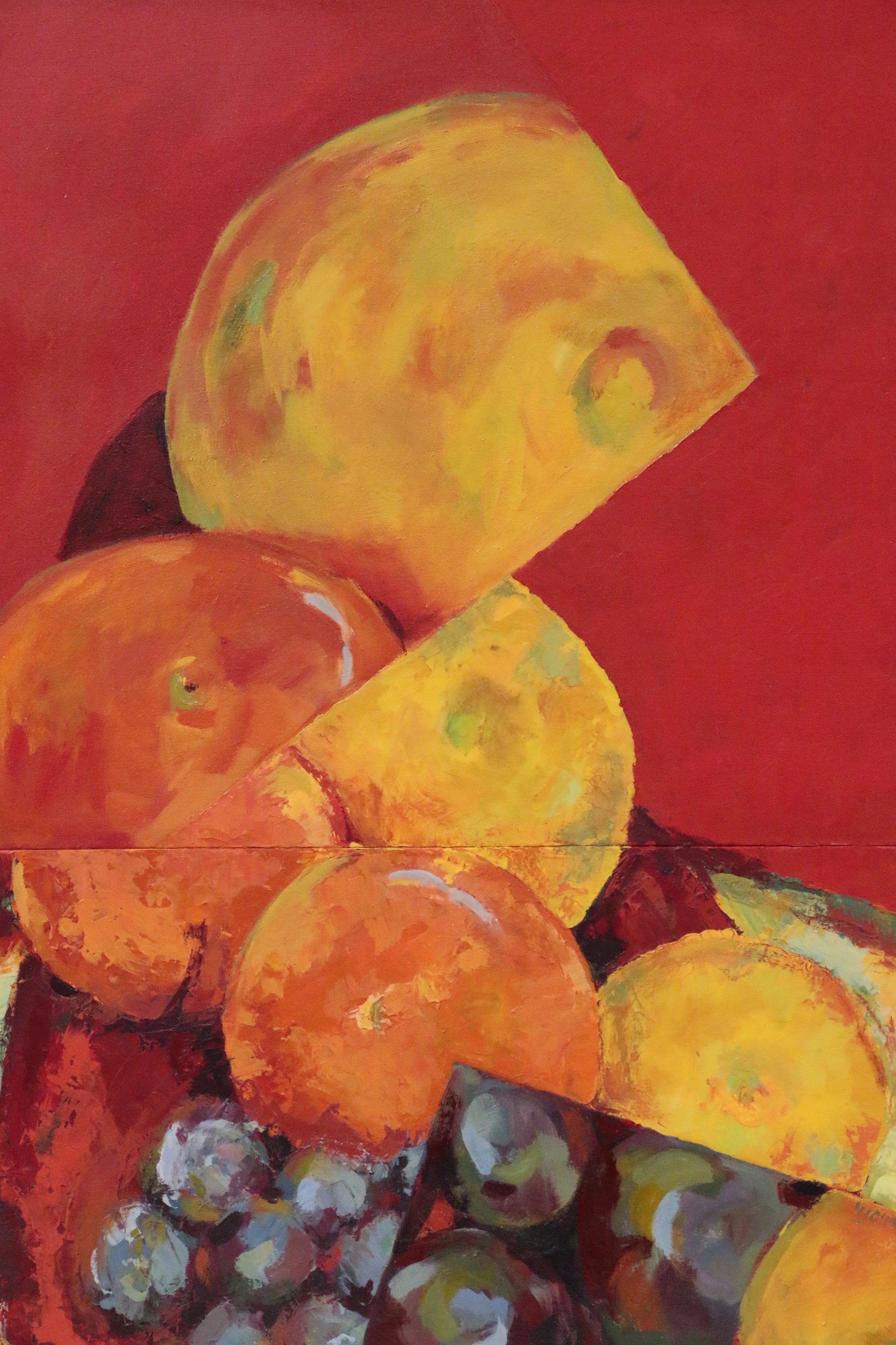 Victoria Jensen Oil Painting of Fruit