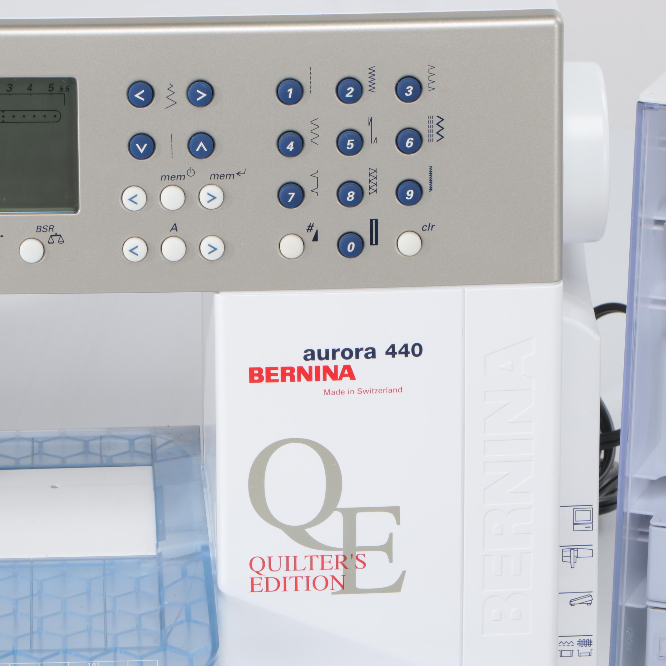 Bernina Aurora 440 Quilters Editions Sewing Machine with Accessories