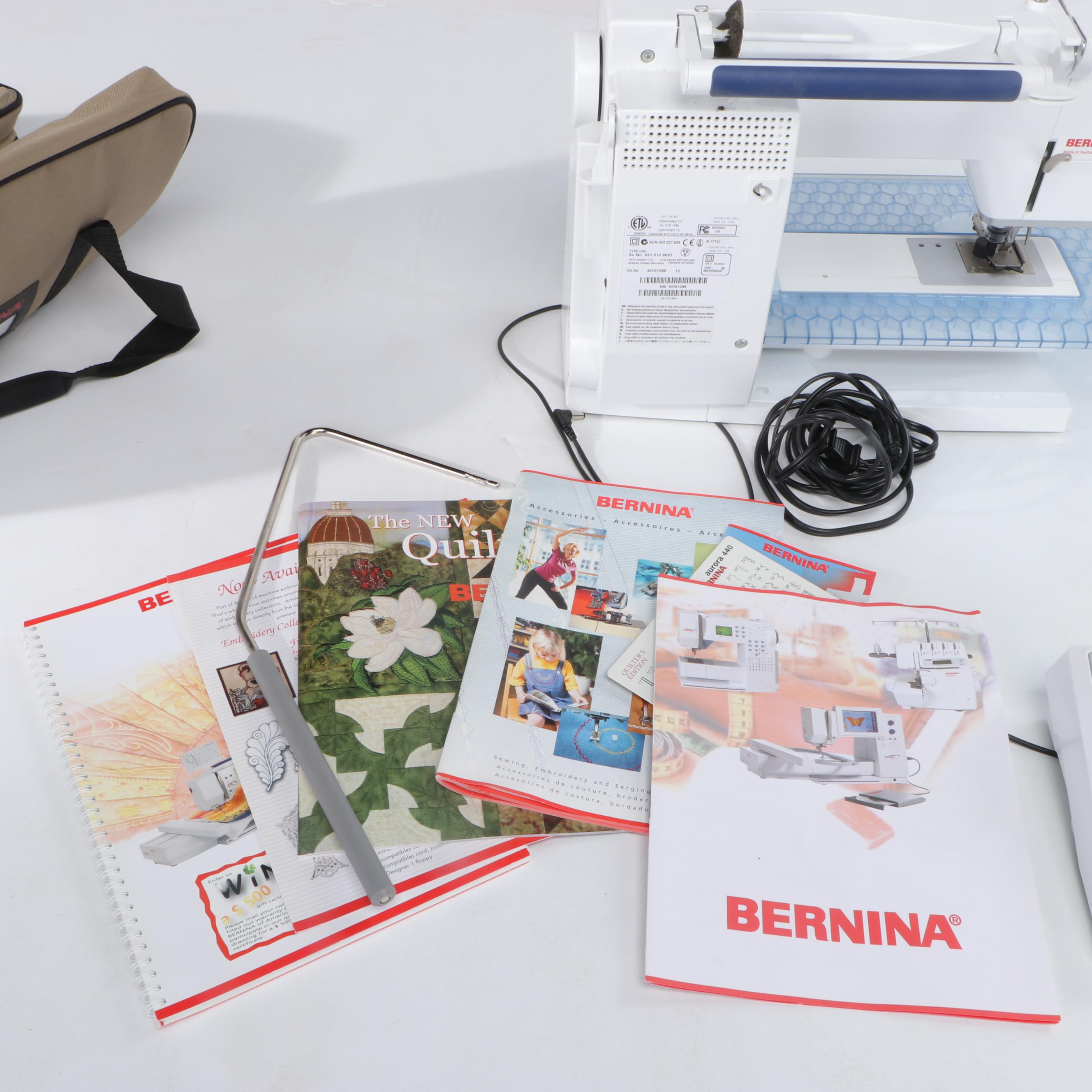 Bernina Aurora 440 Quilters Editions Sewing Machine with Accessories