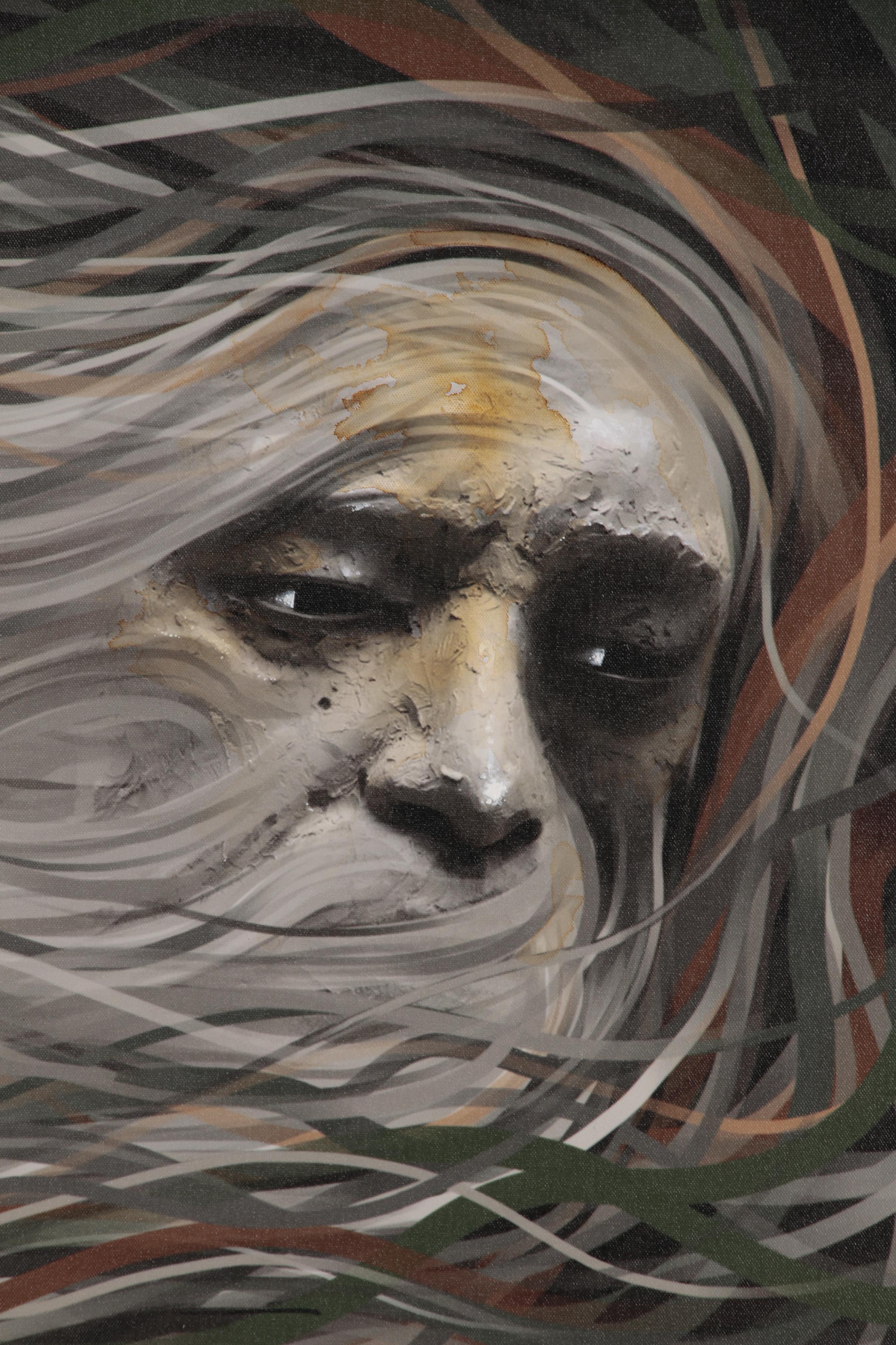 Abiola Idowu Embellished Giclée "In the Beginning", 2018