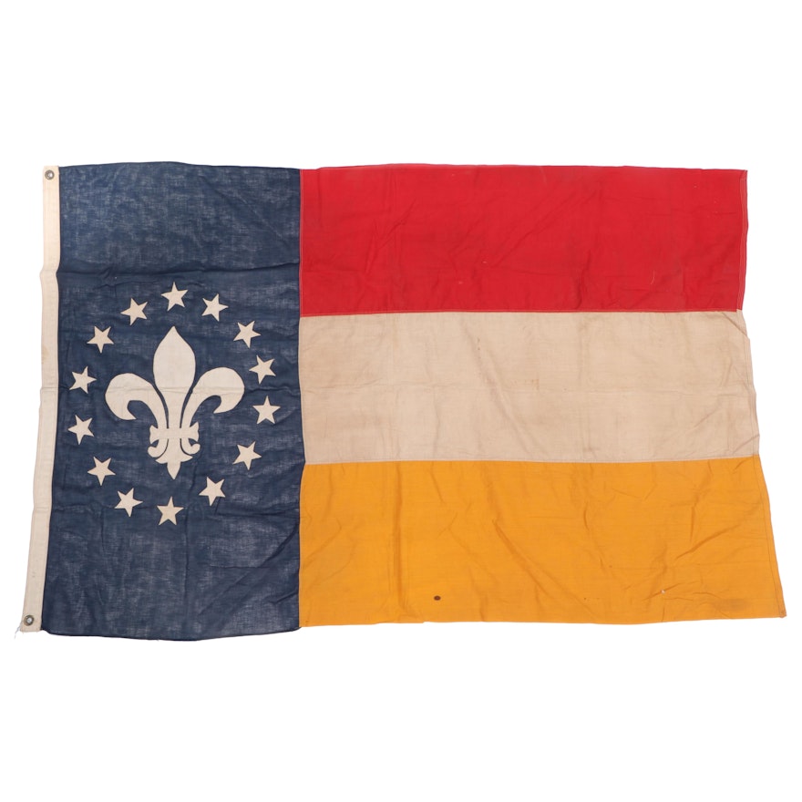 "The Louisiana Purchase Exposition" St. Louis World's Fair Cloth Flag, 1904
