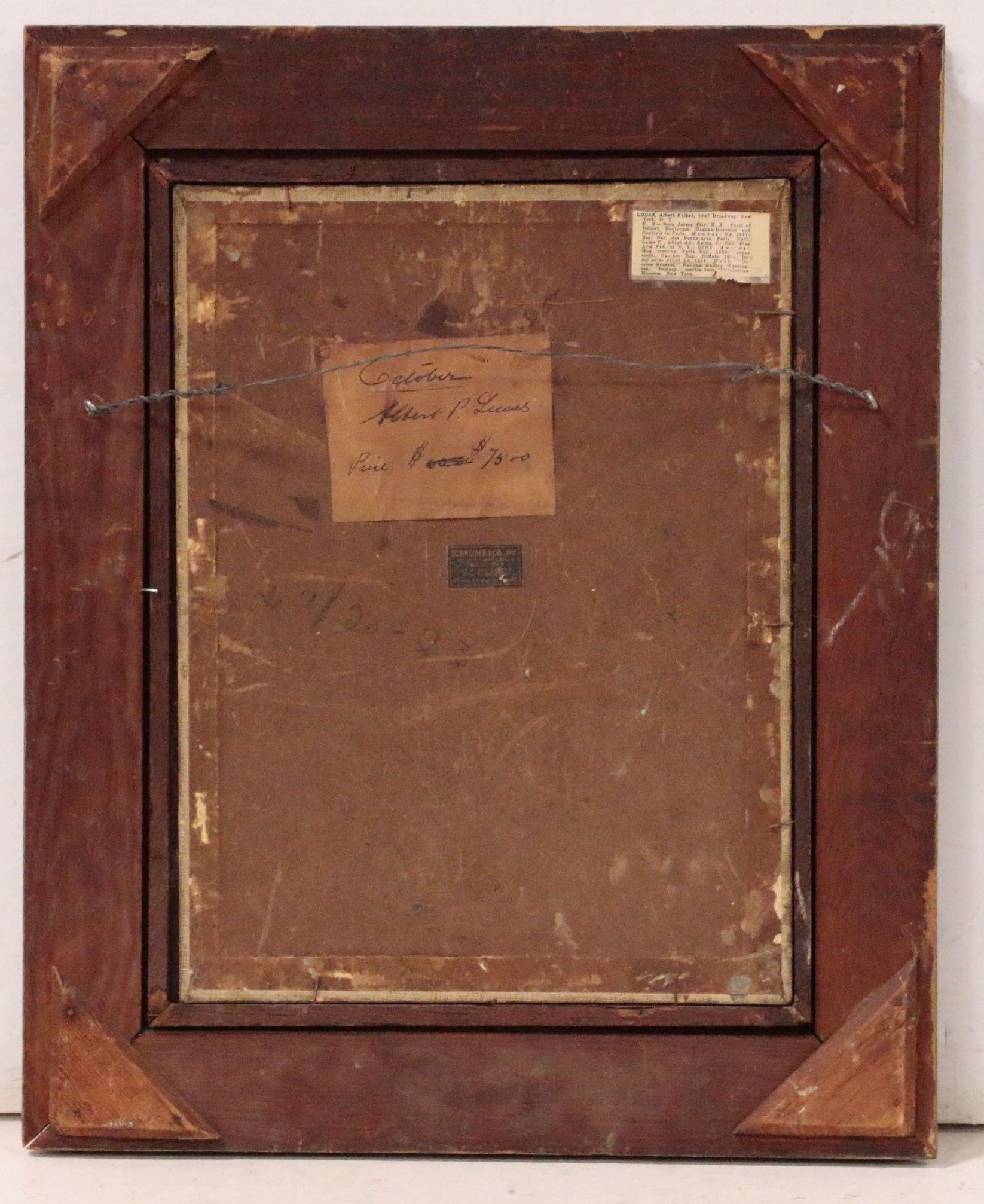 Albert P. Lucas Oil Painting "October", Early to Mid-20th Century