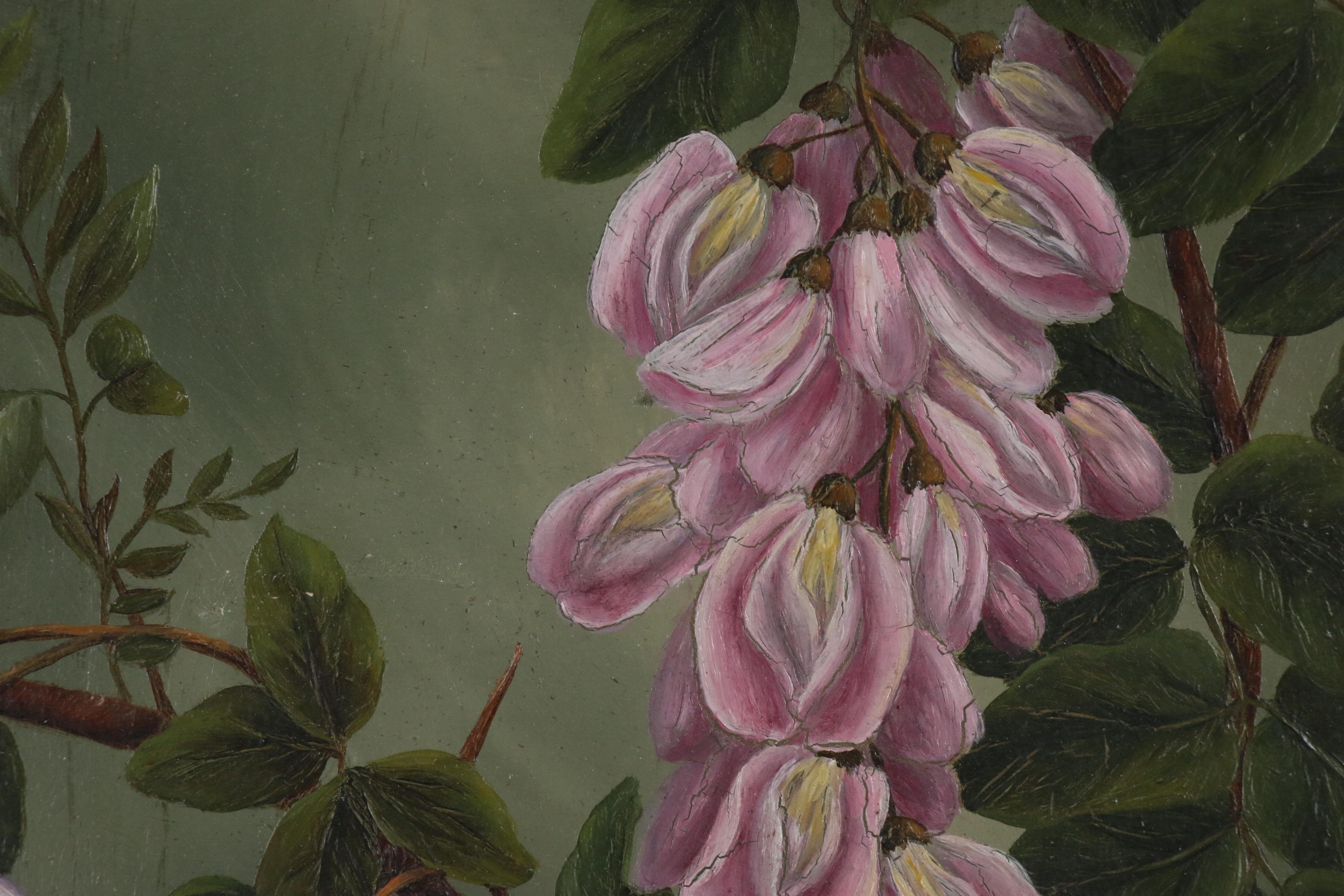 Floral Oil Painting of Wisteria