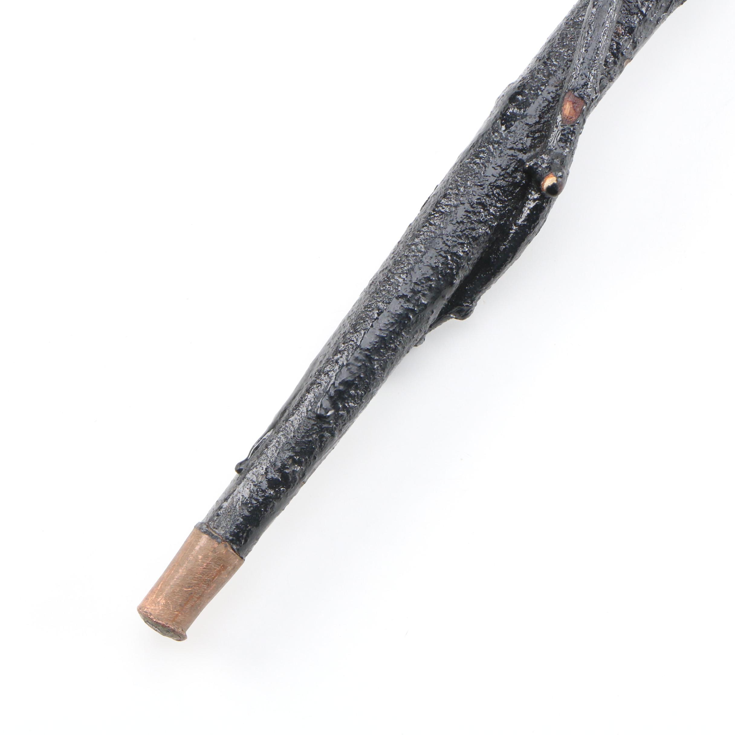 Irish Shillelagh with Deer Antler Walking Stick, Early to Mid 20th Century