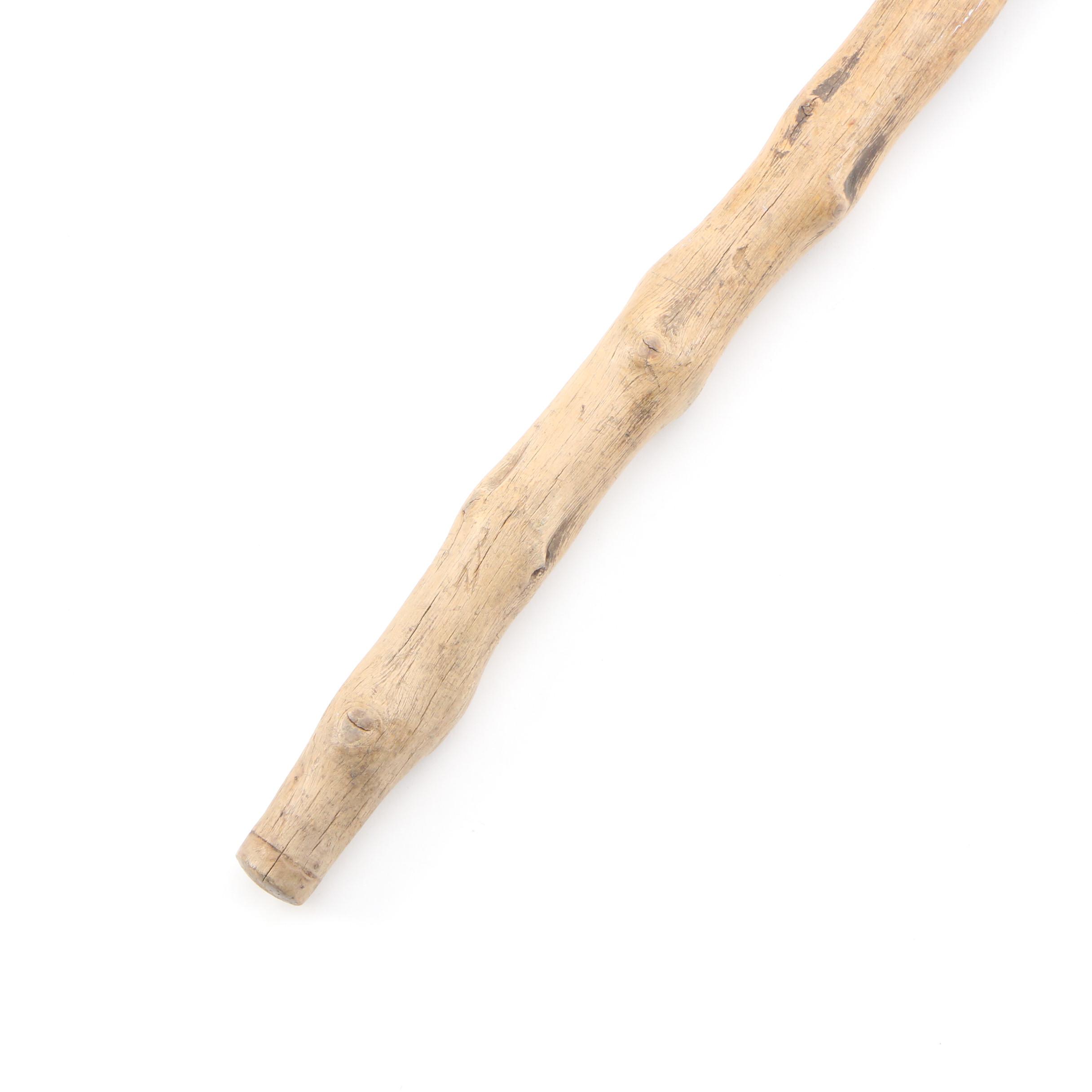 Irish Shillelagh with Deer Antler Walking Stick, Early to Mid 20th Century