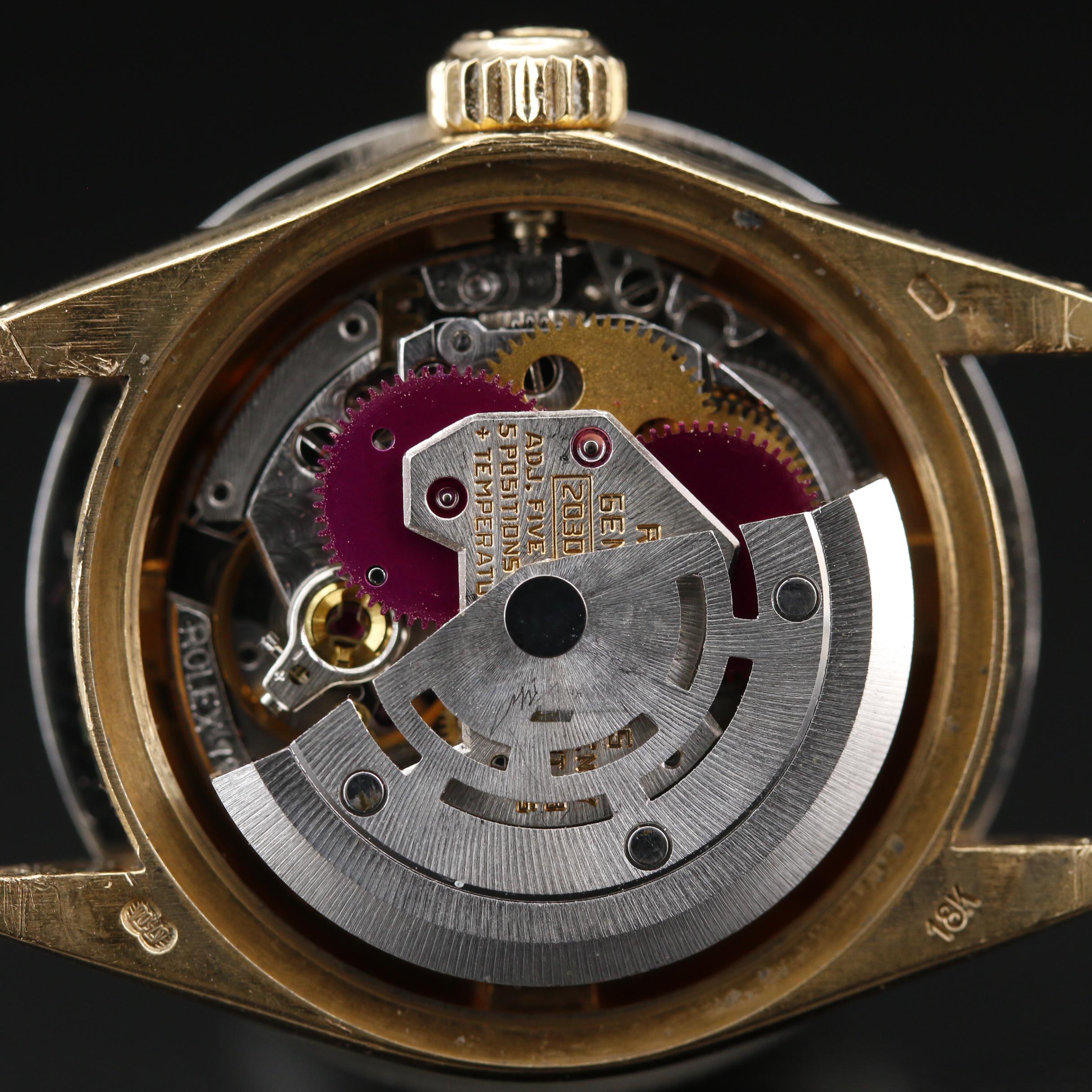 1980 Rolex Datejust 18K Gold and 1.28 CTW Diamond Bezel Automatic Watch