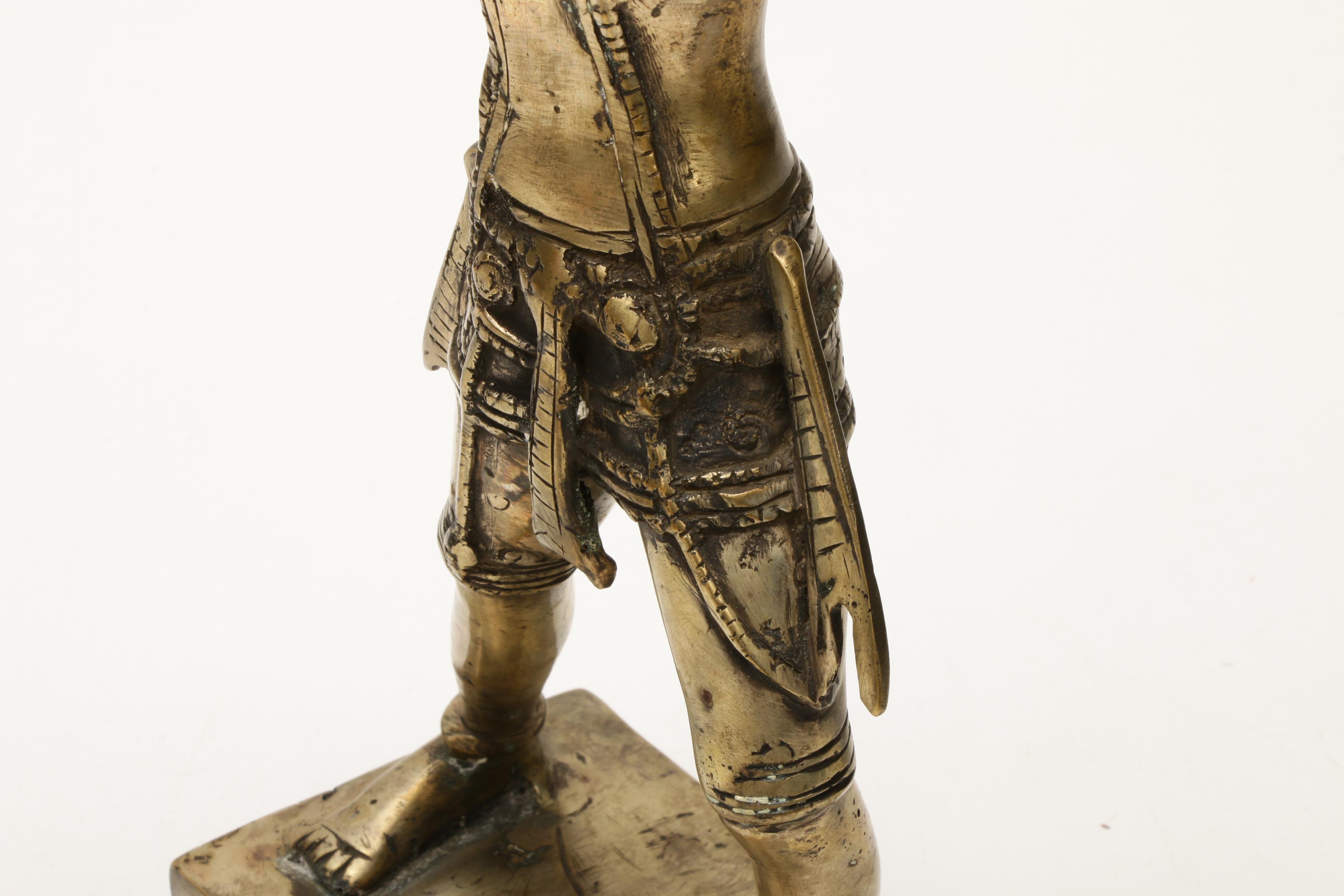 Southeast Asian Rama Shooting Arrow Metal Figurine