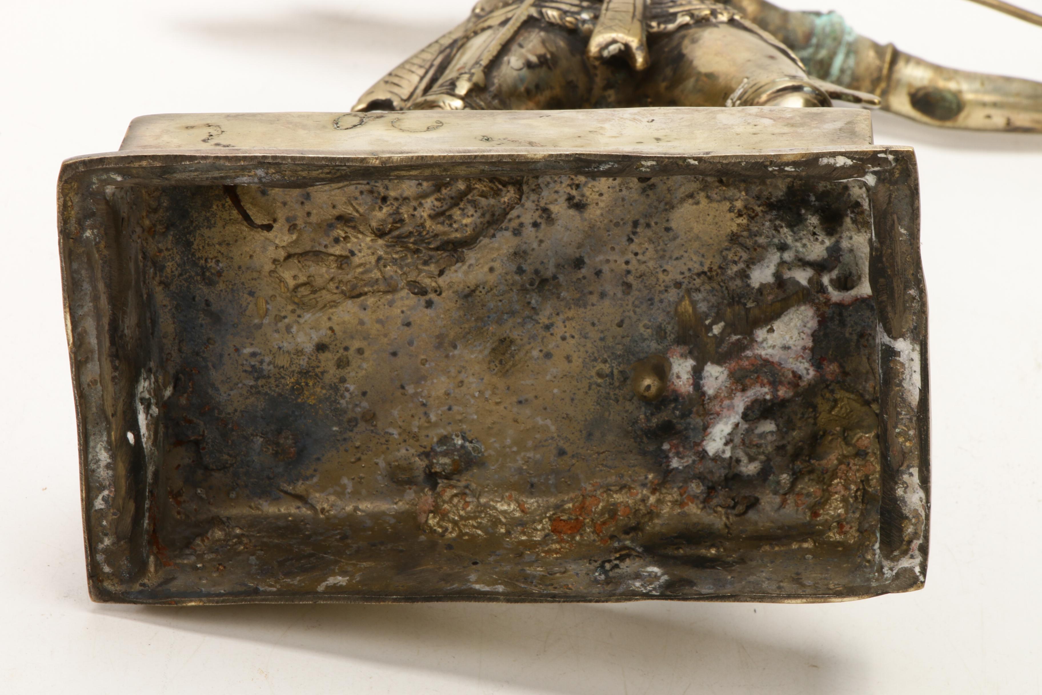 Southeast Asian Rama Shooting Arrow Metal Figurine