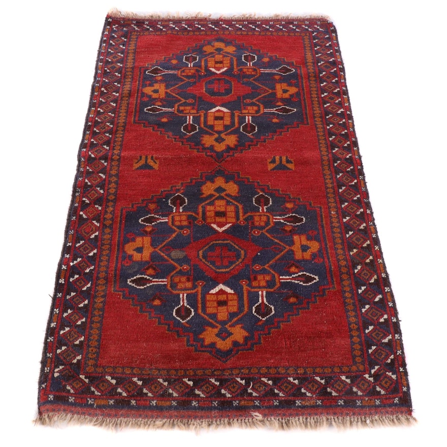 3'5 x 6'2 Hand-Knotted Persian Kelardasht Wool Rug