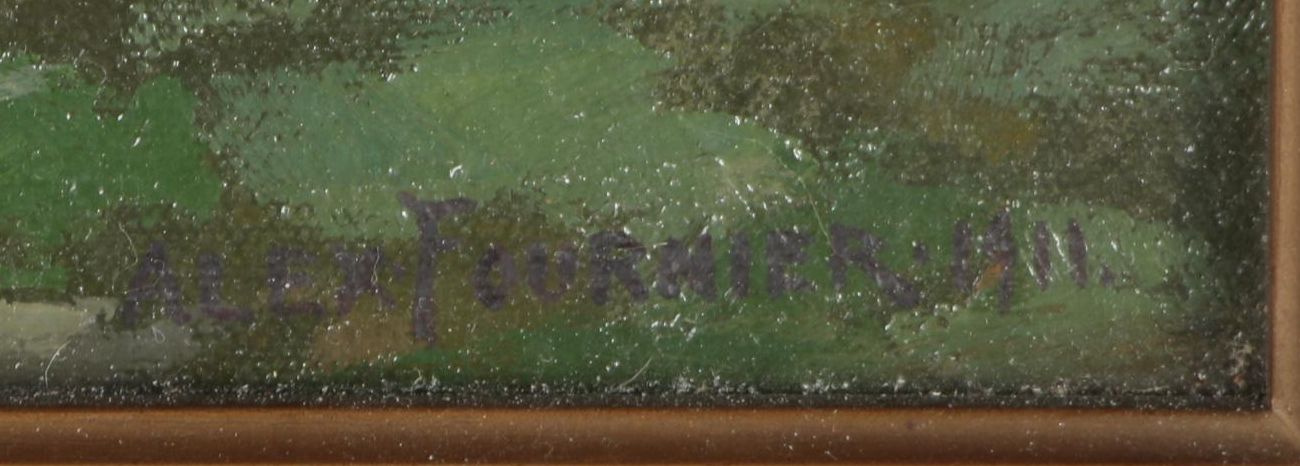 Alexis Jean Fournier Pastoral Landscape Oil Painting, 1911