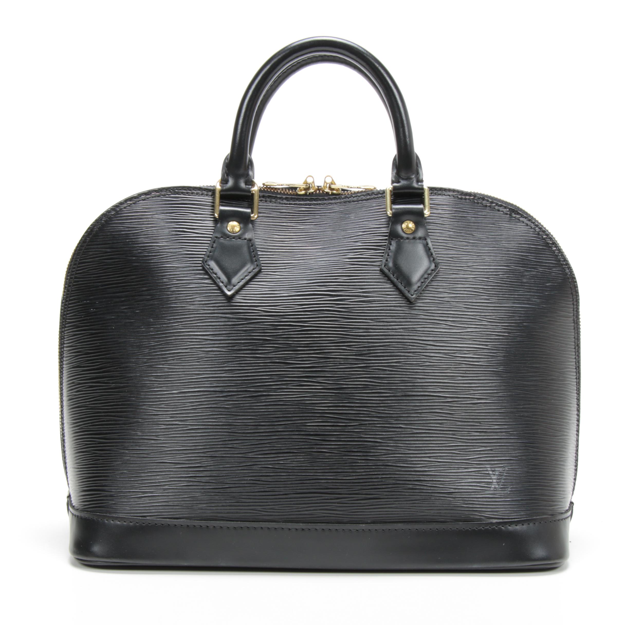 Louis Vuitton Alma PM Satchel in Black Epi Leather