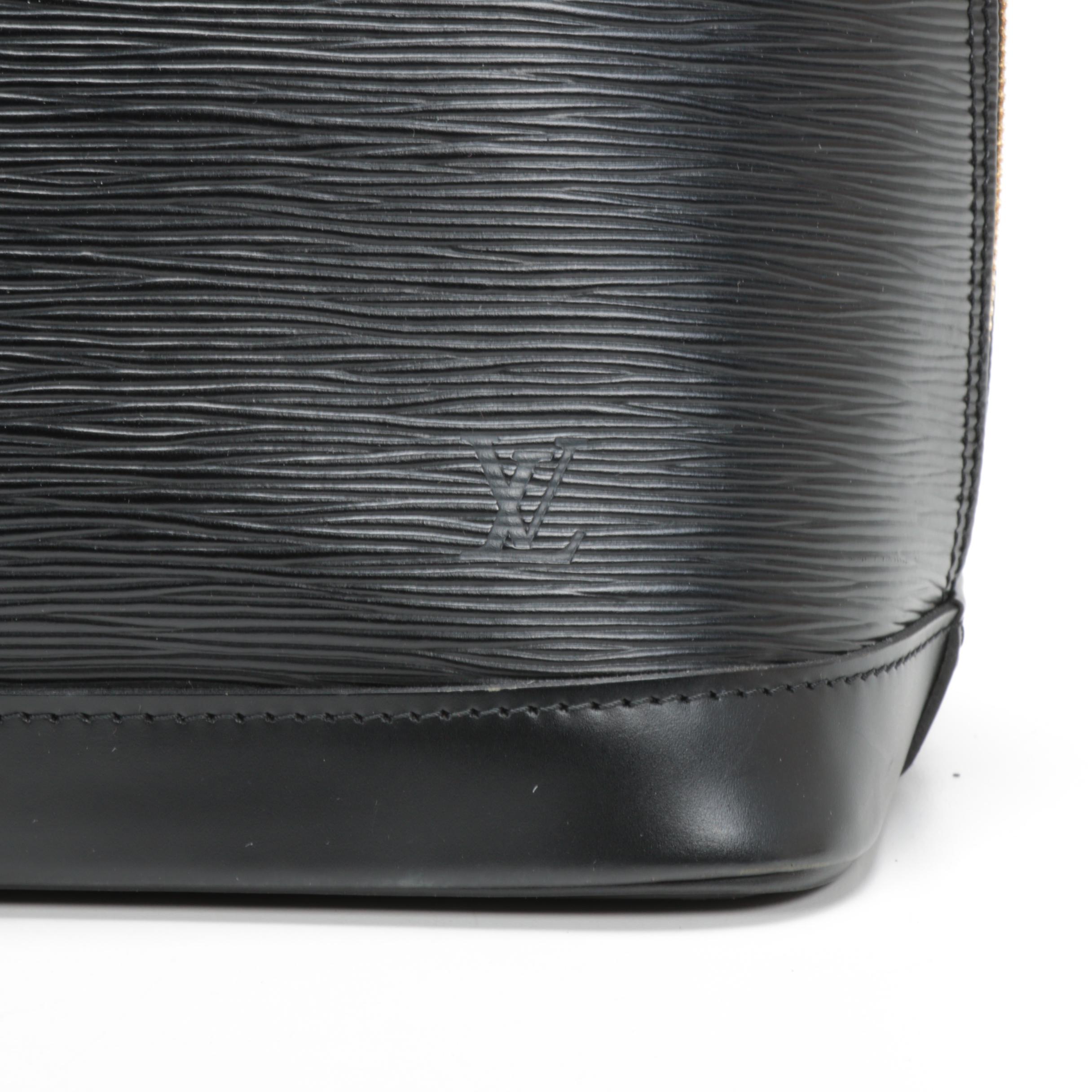 Louis Vuitton Alma PM Satchel in Black Epi Leather