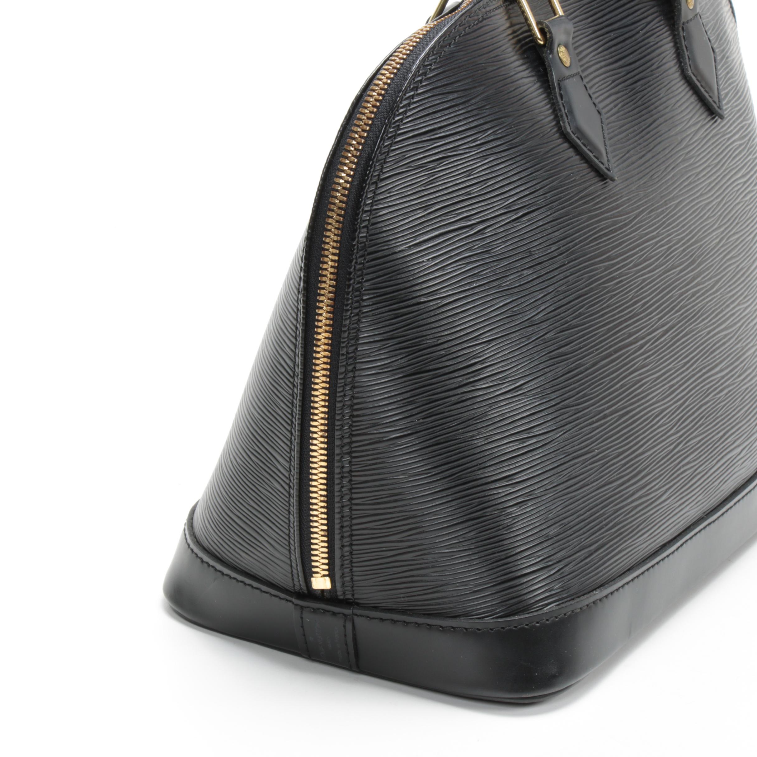 Louis Vuitton Alma PM Satchel in Black Epi Leather