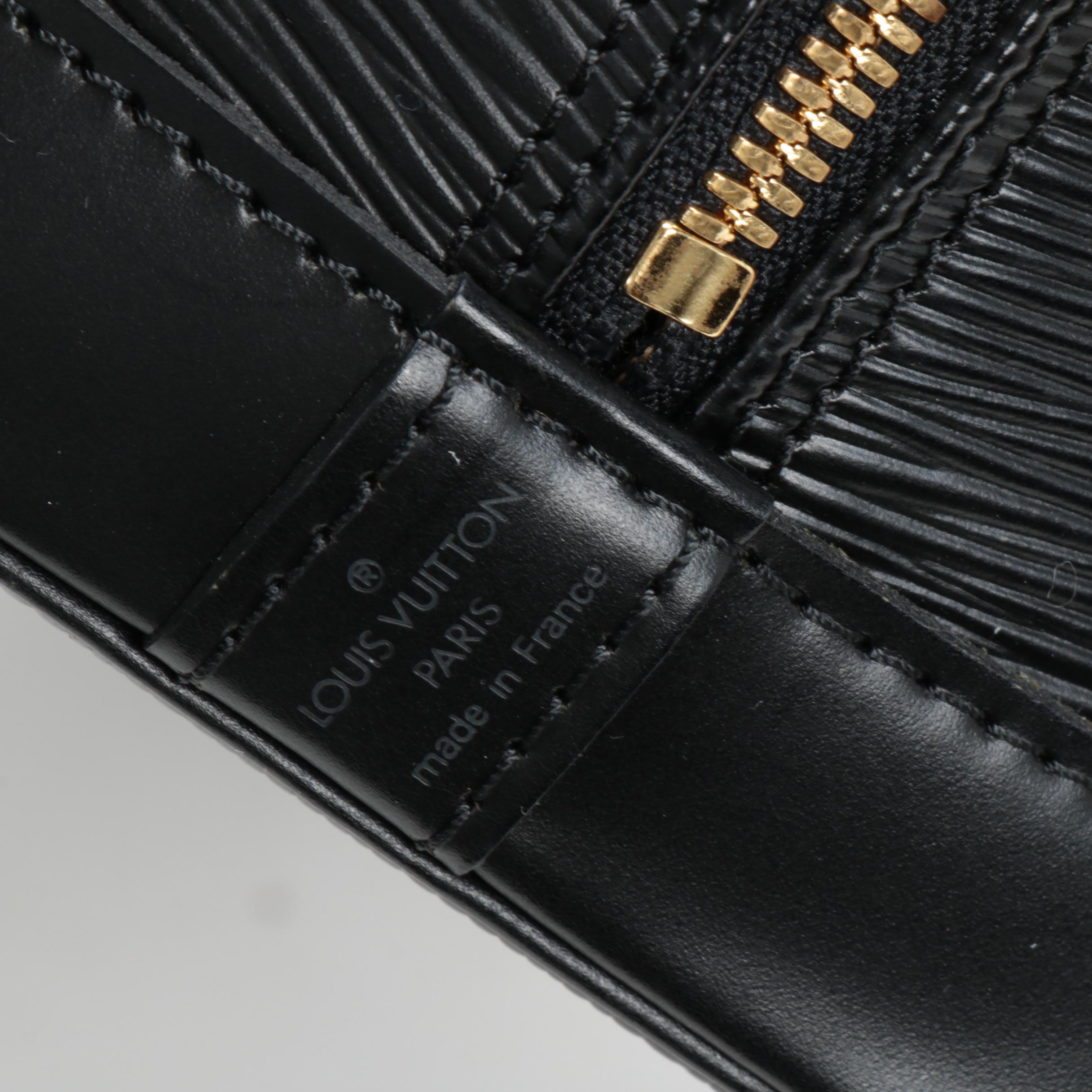 Louis Vuitton Alma PM Satchel in Black Epi Leather