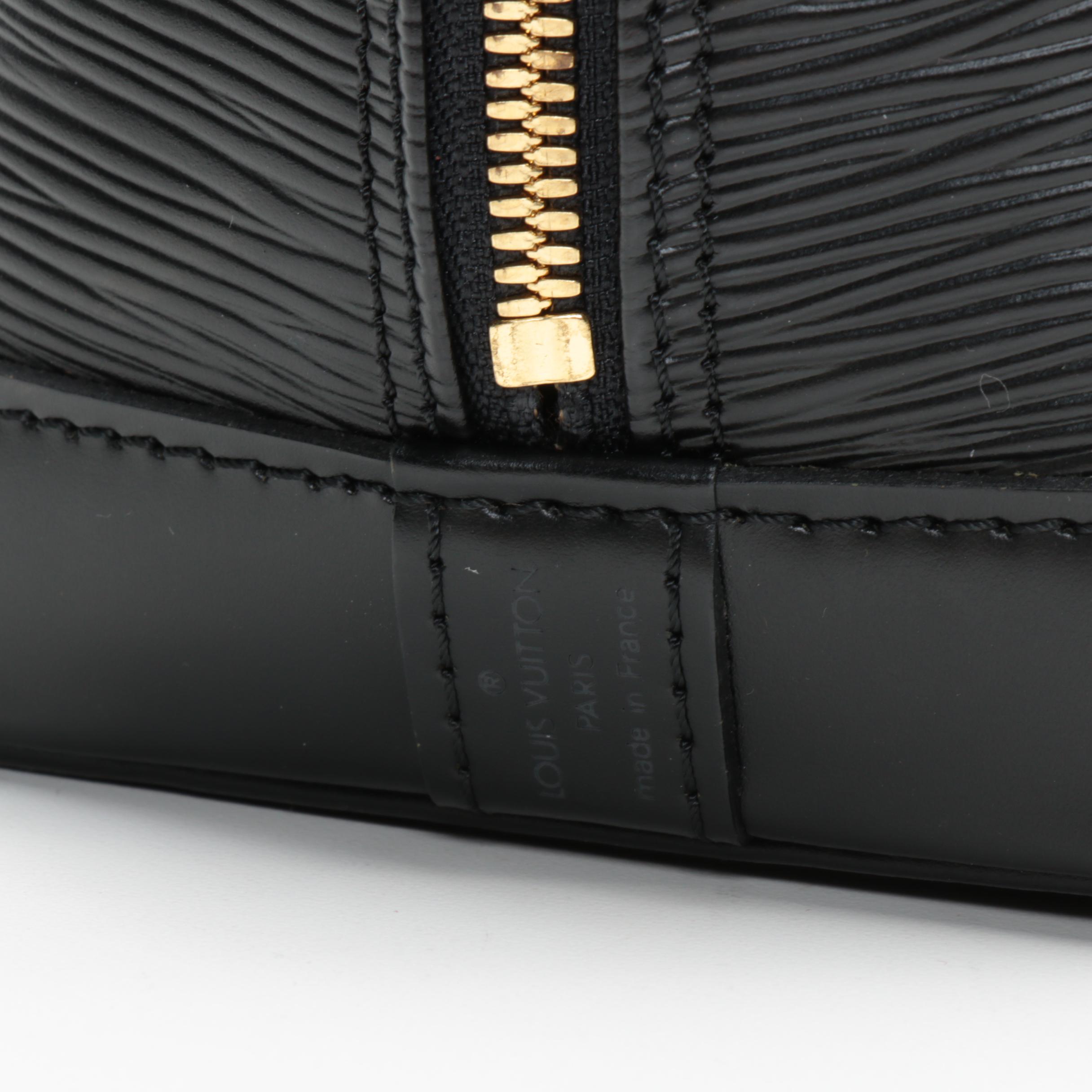 Louis Vuitton Alma PM Satchel in Black Epi Leather