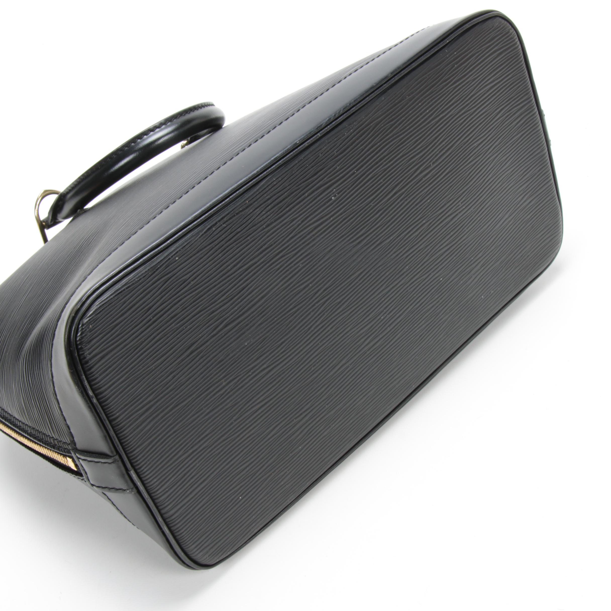 Louis Vuitton Alma PM Satchel in Black Epi Leather