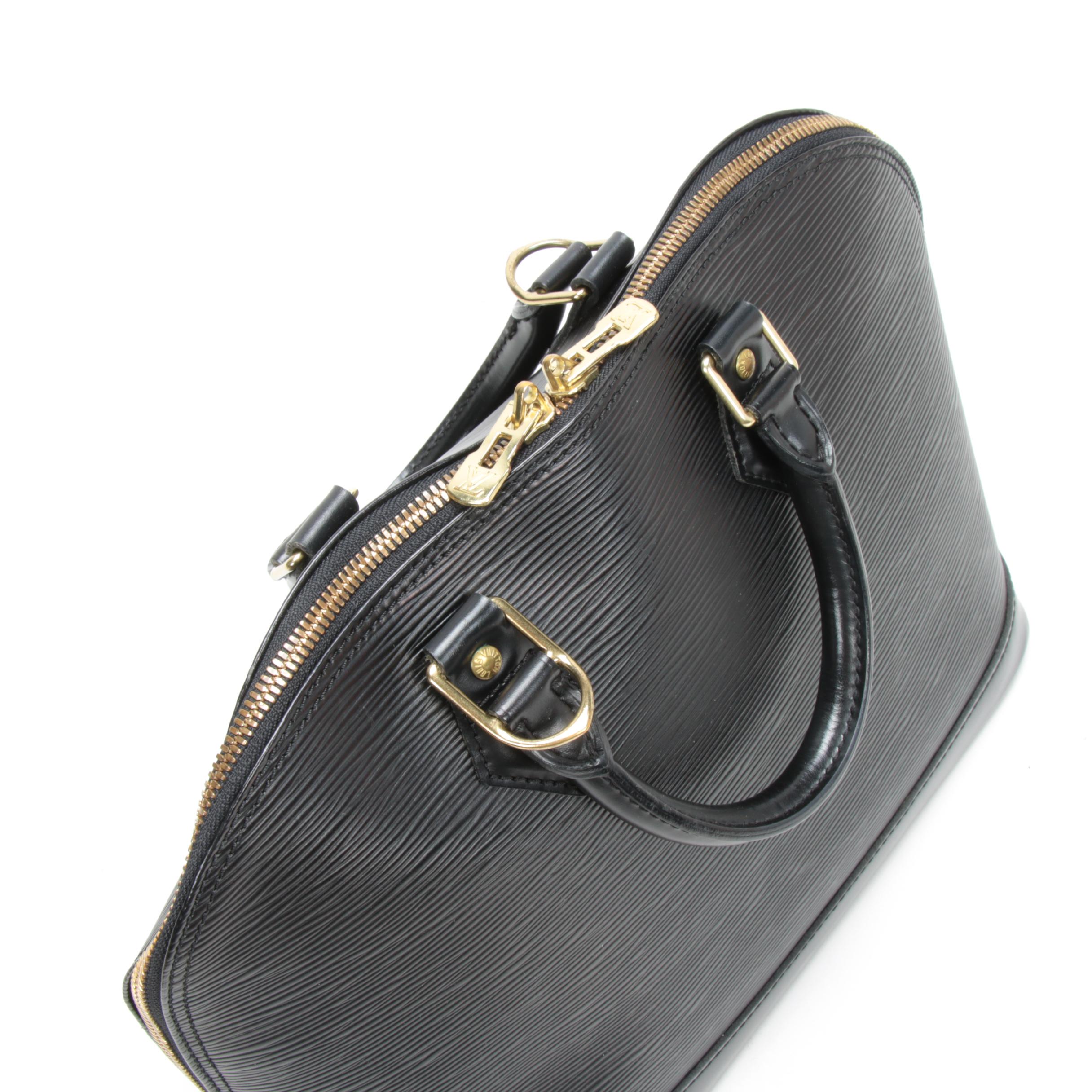 Louis Vuitton Alma PM Satchel in Black Epi Leather