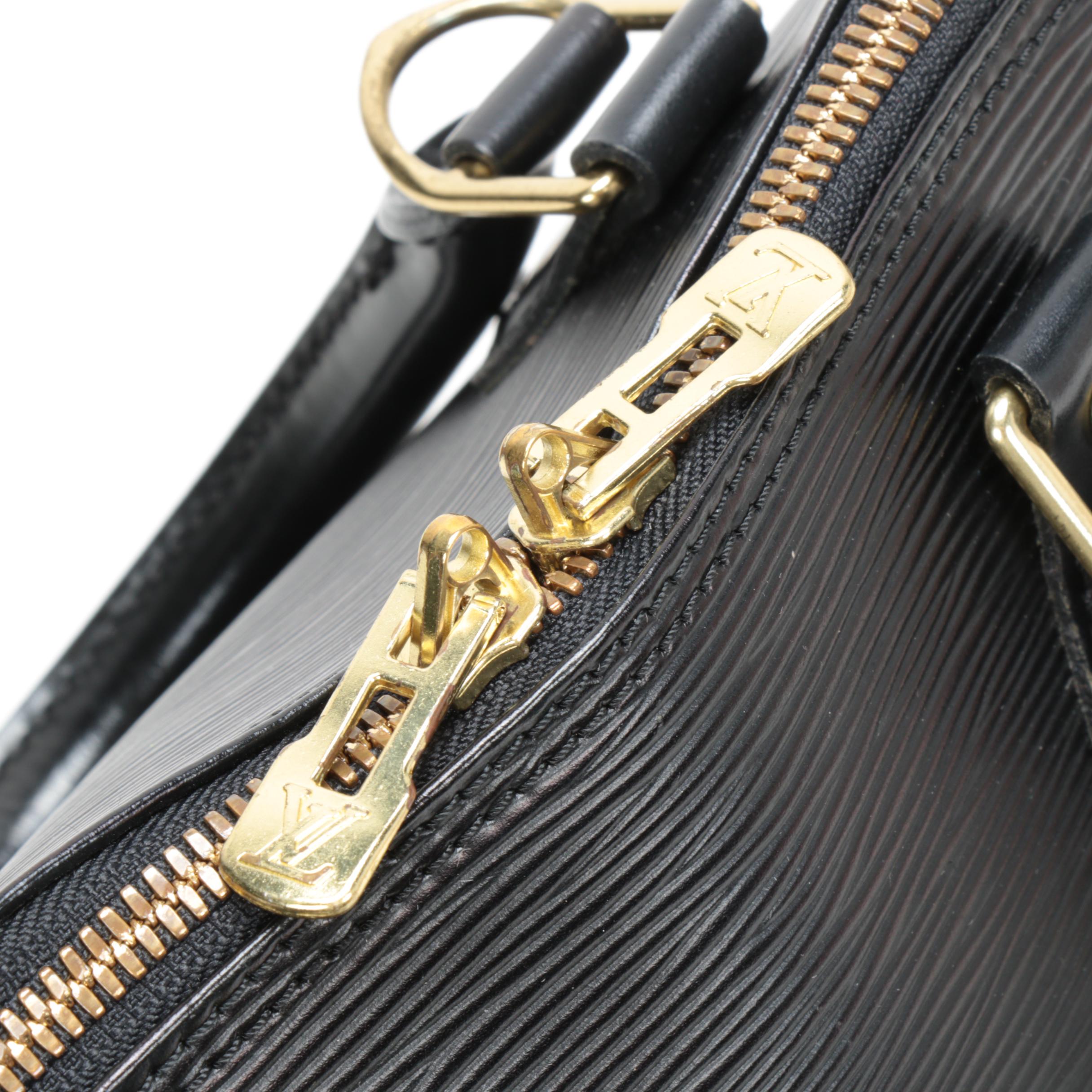 Louis Vuitton Alma PM Satchel in Black Epi Leather
