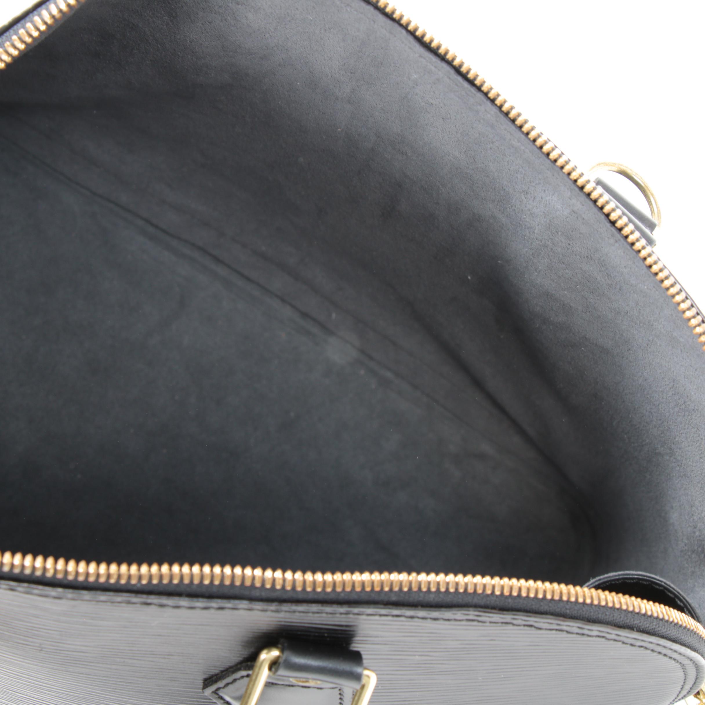 Louis Vuitton Alma PM Satchel in Black Epi Leather