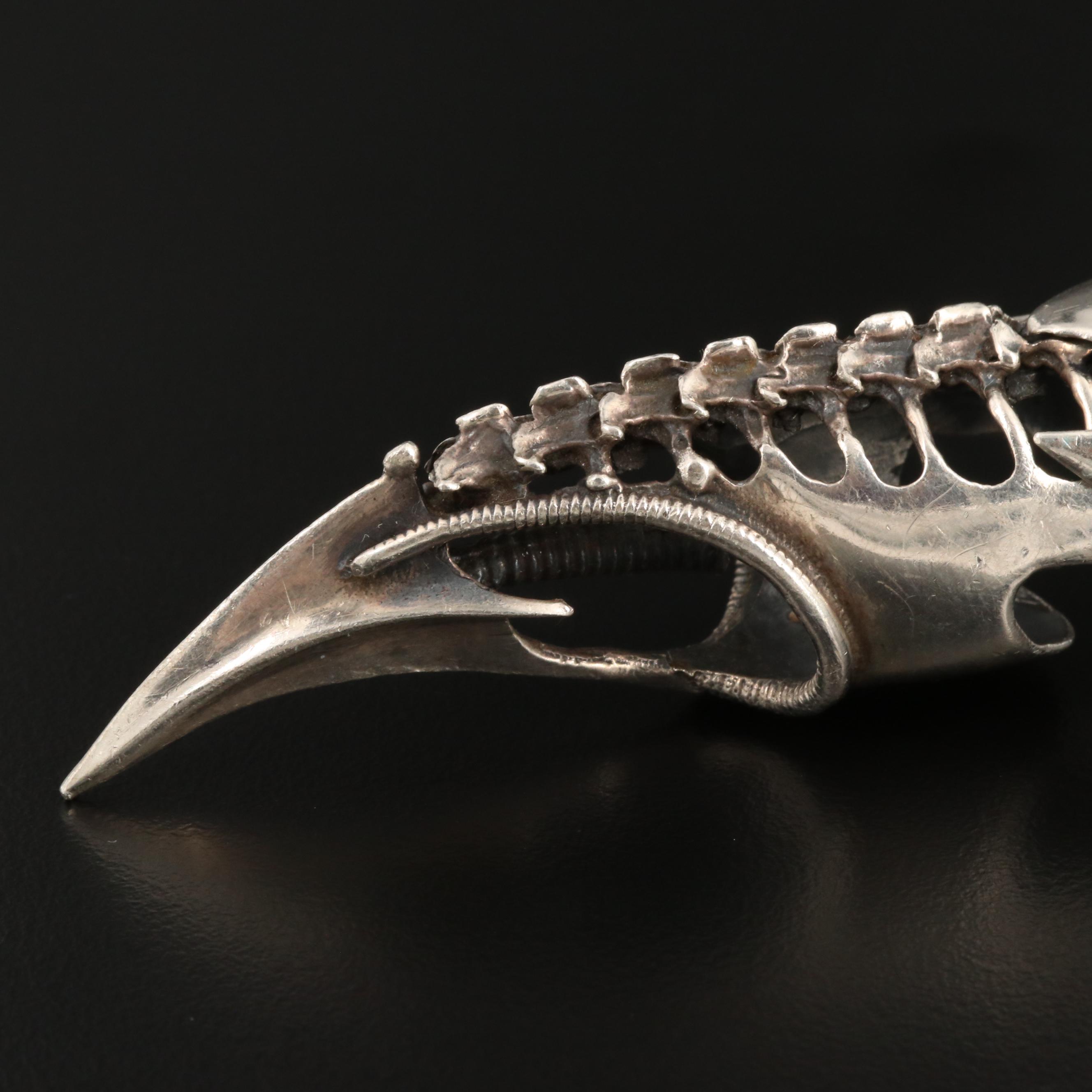 Sterling Silver Black Onyx Articulated Finger Armor Ring