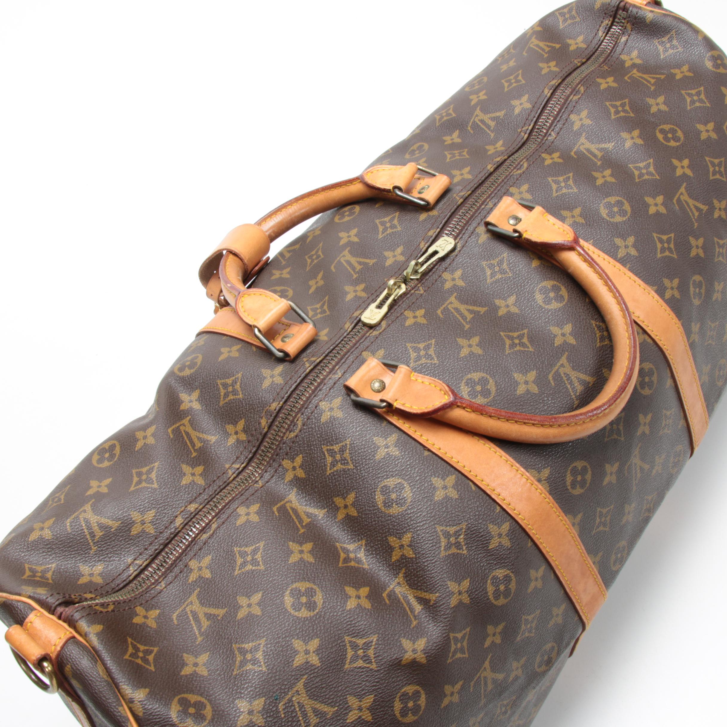 Louis Vuitton Keepall Bandoulière 60 Duffel in Monogram Canvas and Leather