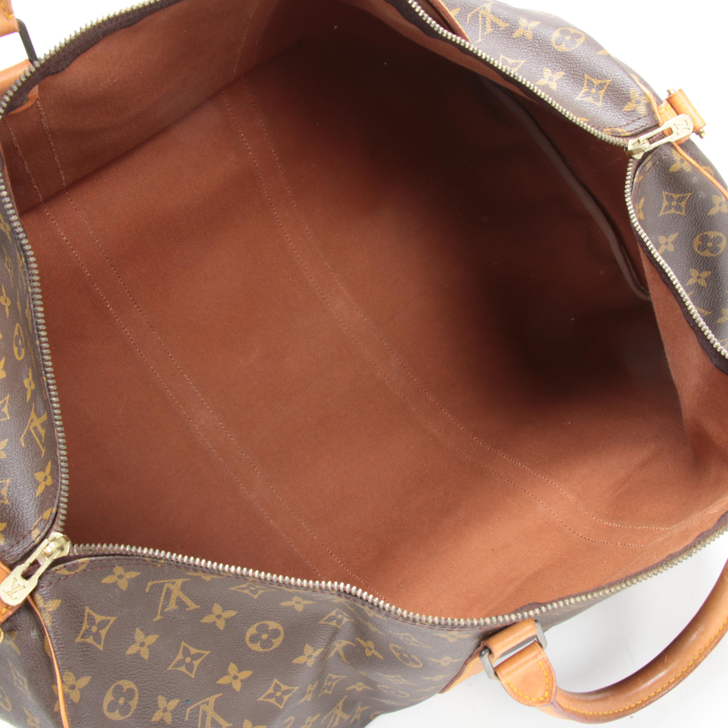 Louis Vuitton Keepall Bandoulière 60 Duffel in Monogram Canvas and Leather