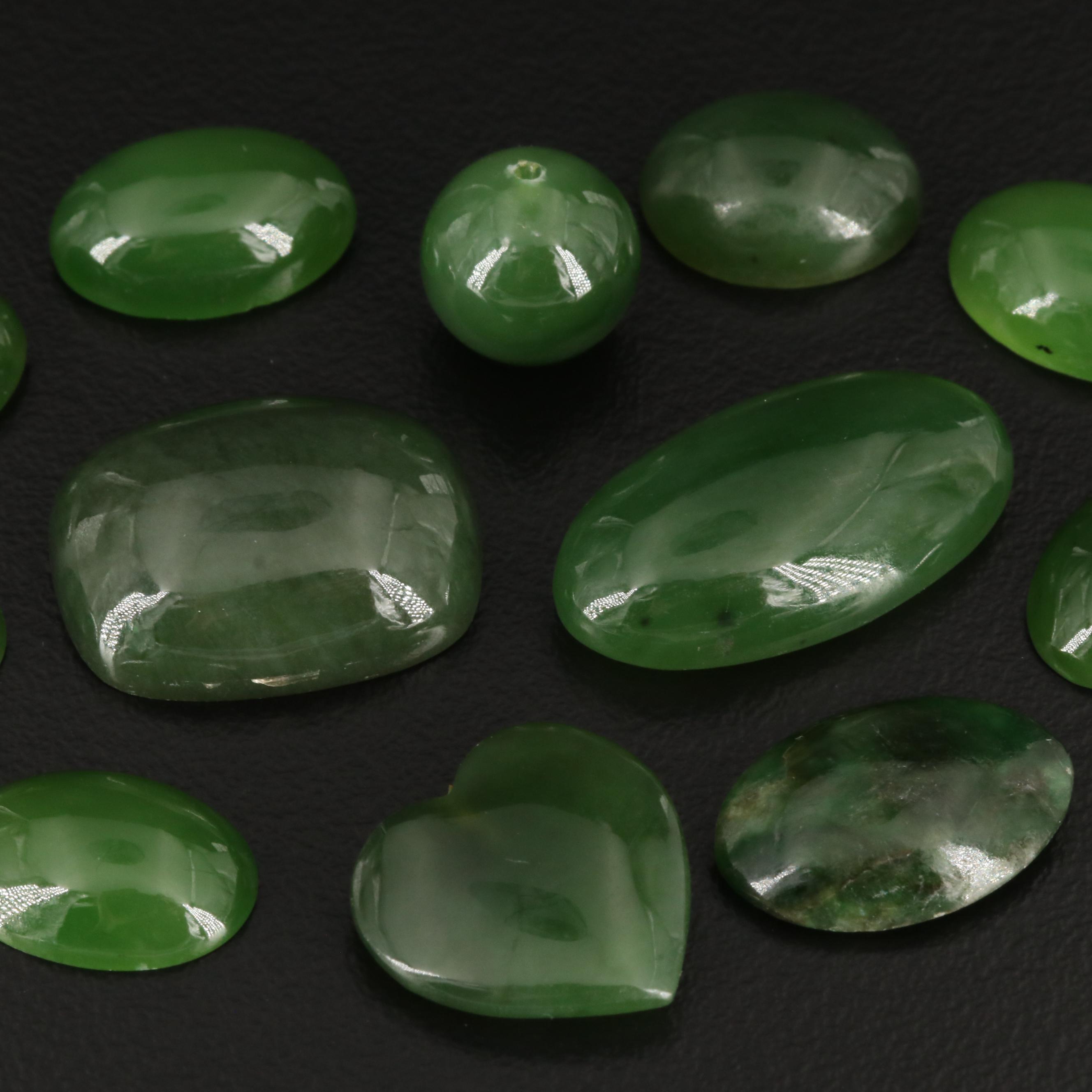Loose 91.99 CTW Nephrite Mix