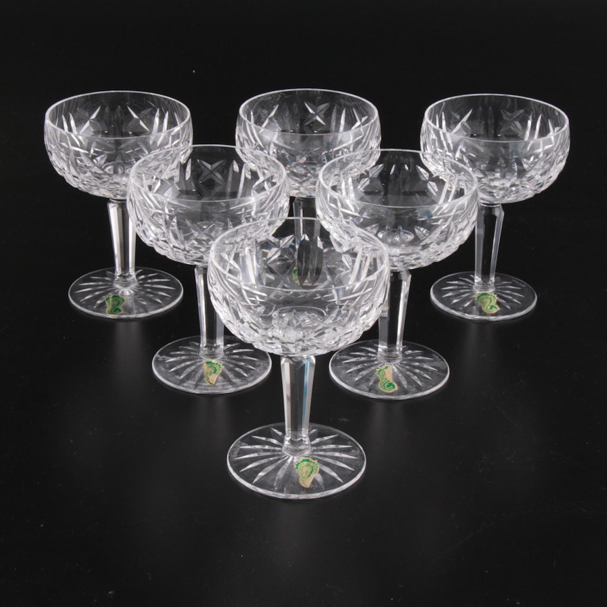 Waterford Crystal "Glengarriff" Champagne Coupes, Set of 6