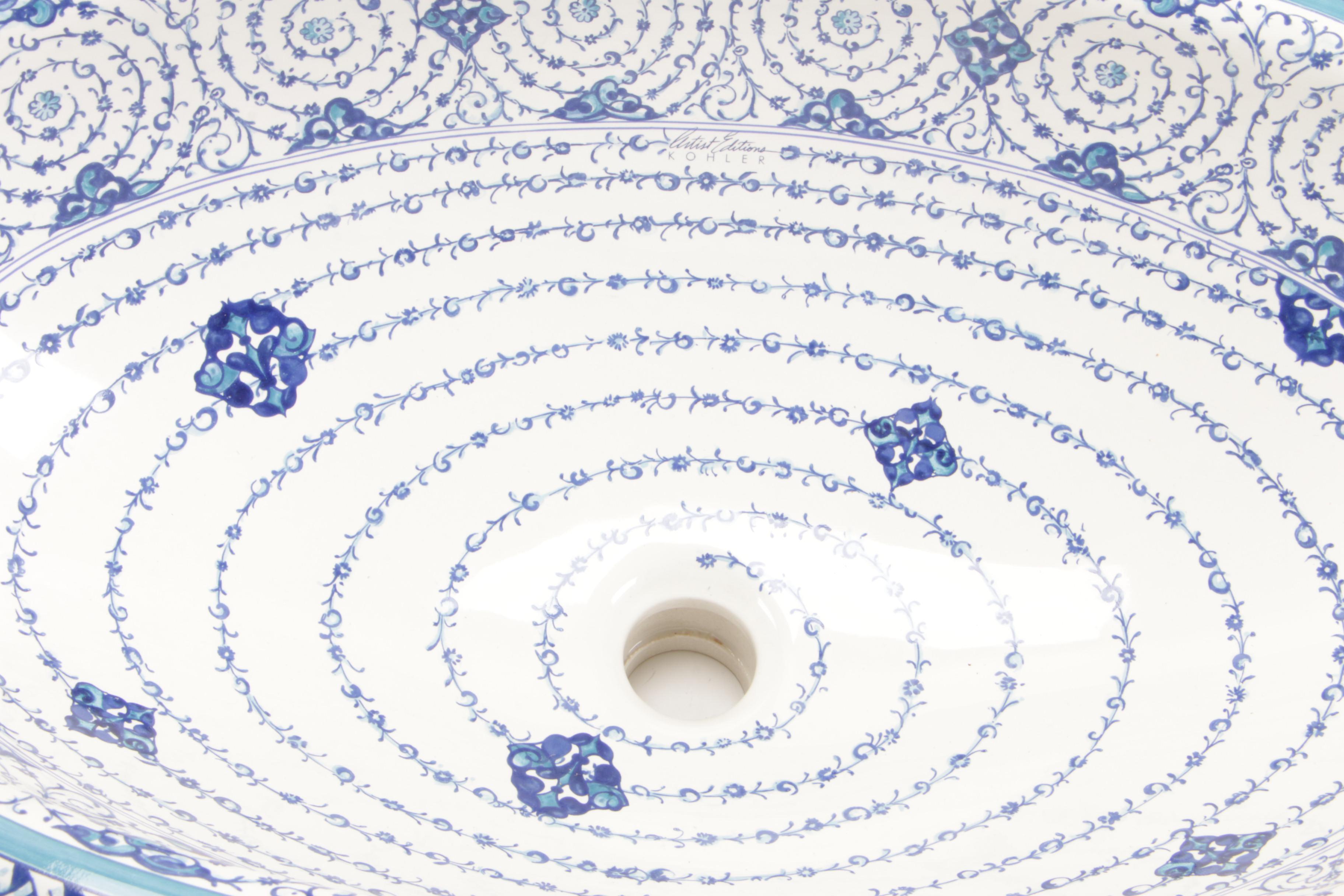 Kohler "Ankara" Artist Edition, Self-Rimming Oval Lavatory