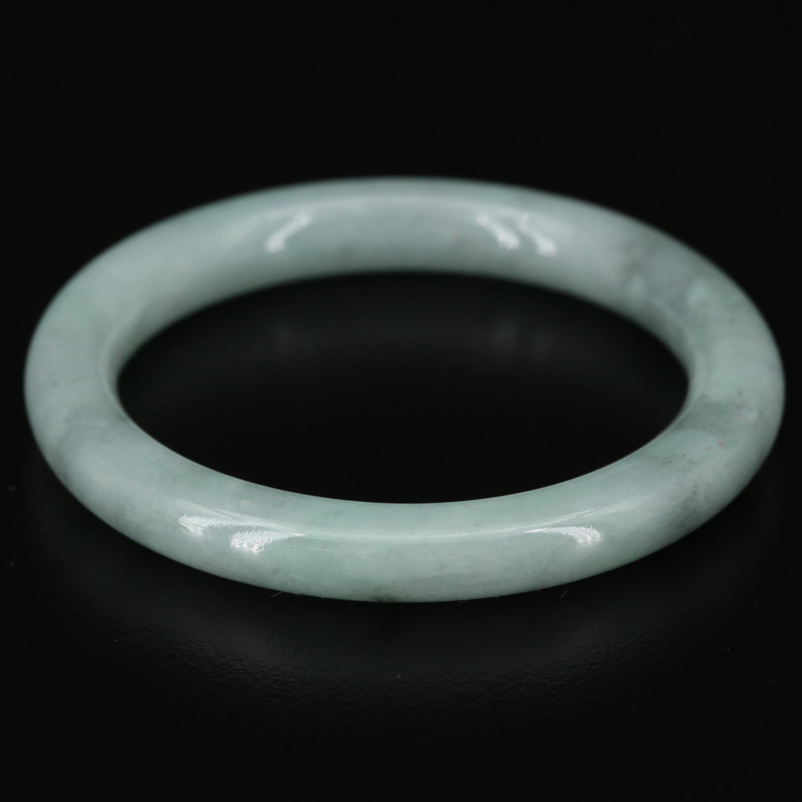 Carved Jadeite Child Bangles