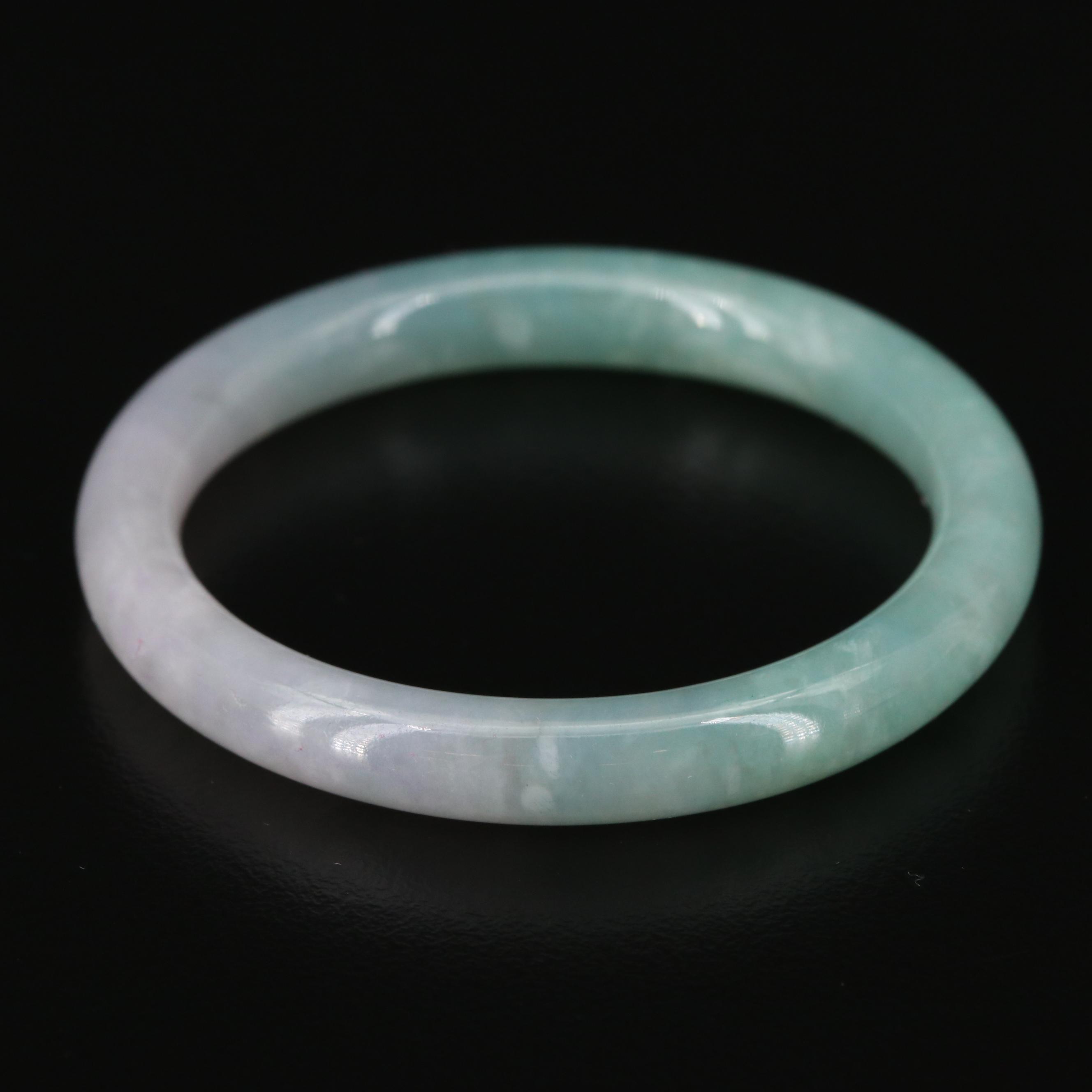 Carved Jadeite Child Bangles