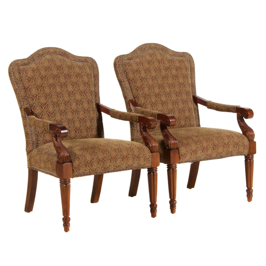 Fairfield Louis XVI Style Armchairs, Late 20th Century