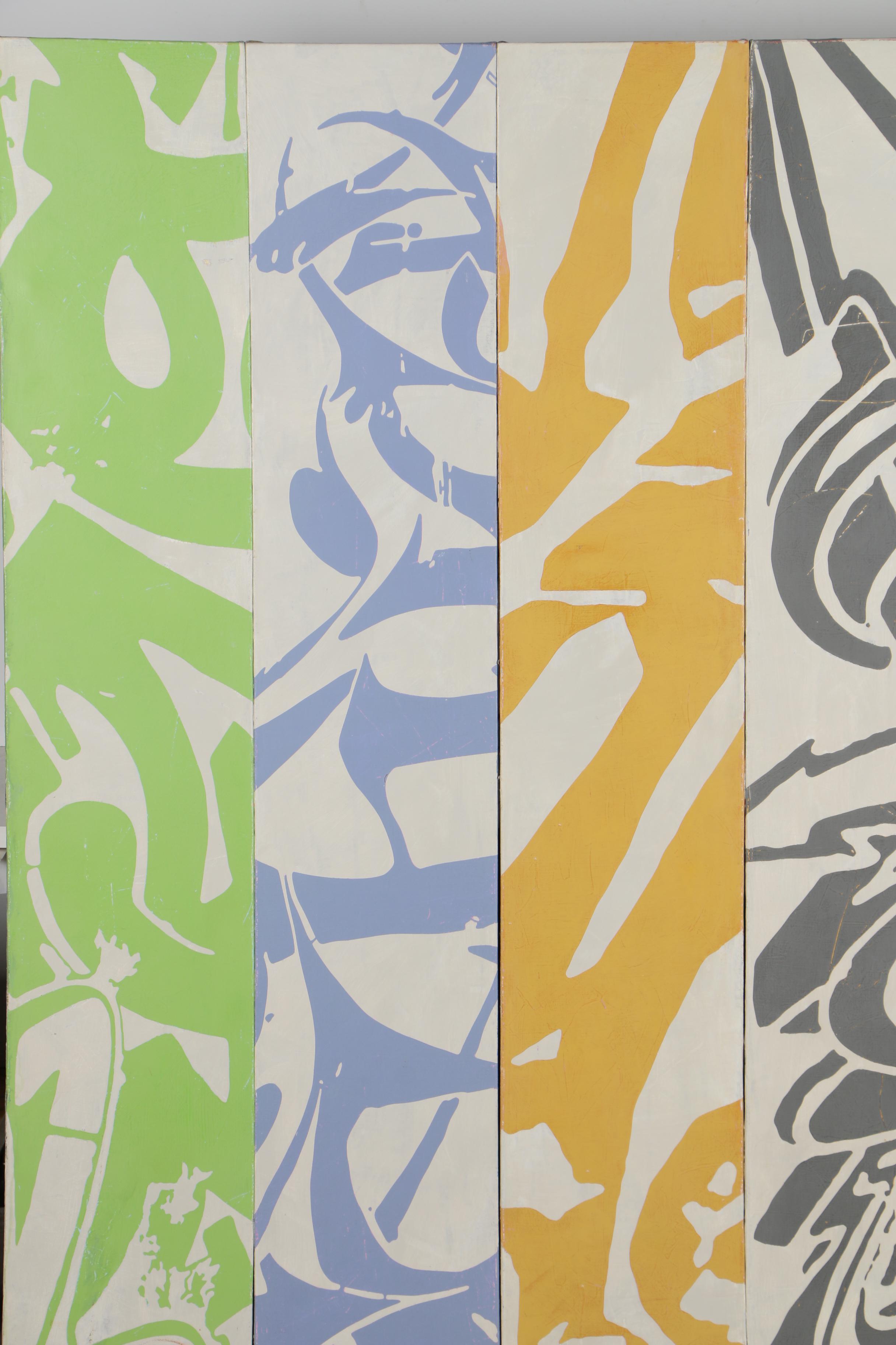 Bradley Narduzzi Rex Monumental Acrylic Polyptych "Cupid's Arsenal", 2008