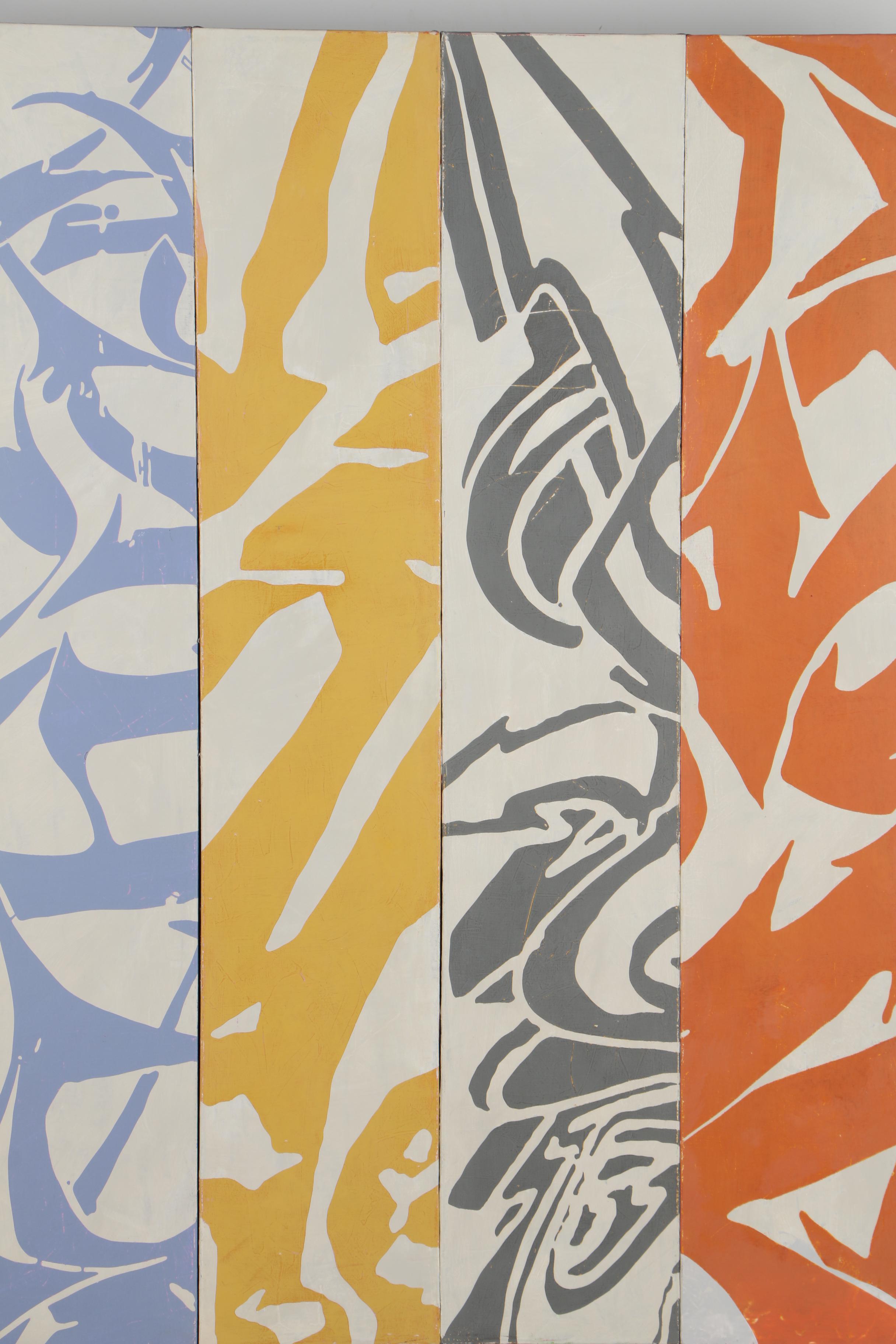 Bradley Narduzzi Rex Monumental Acrylic Polyptych "Cupid's Arsenal", 2008